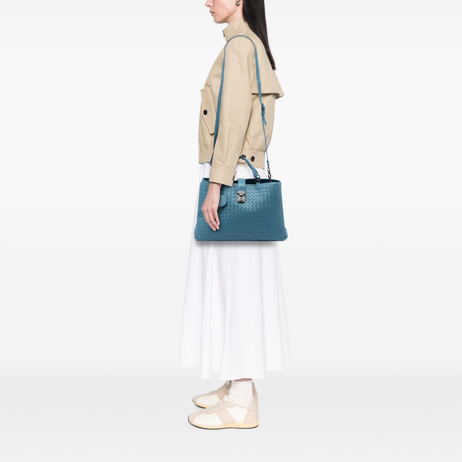 Bottega Veneta Medium Nappa Intrecciato Roma Tote