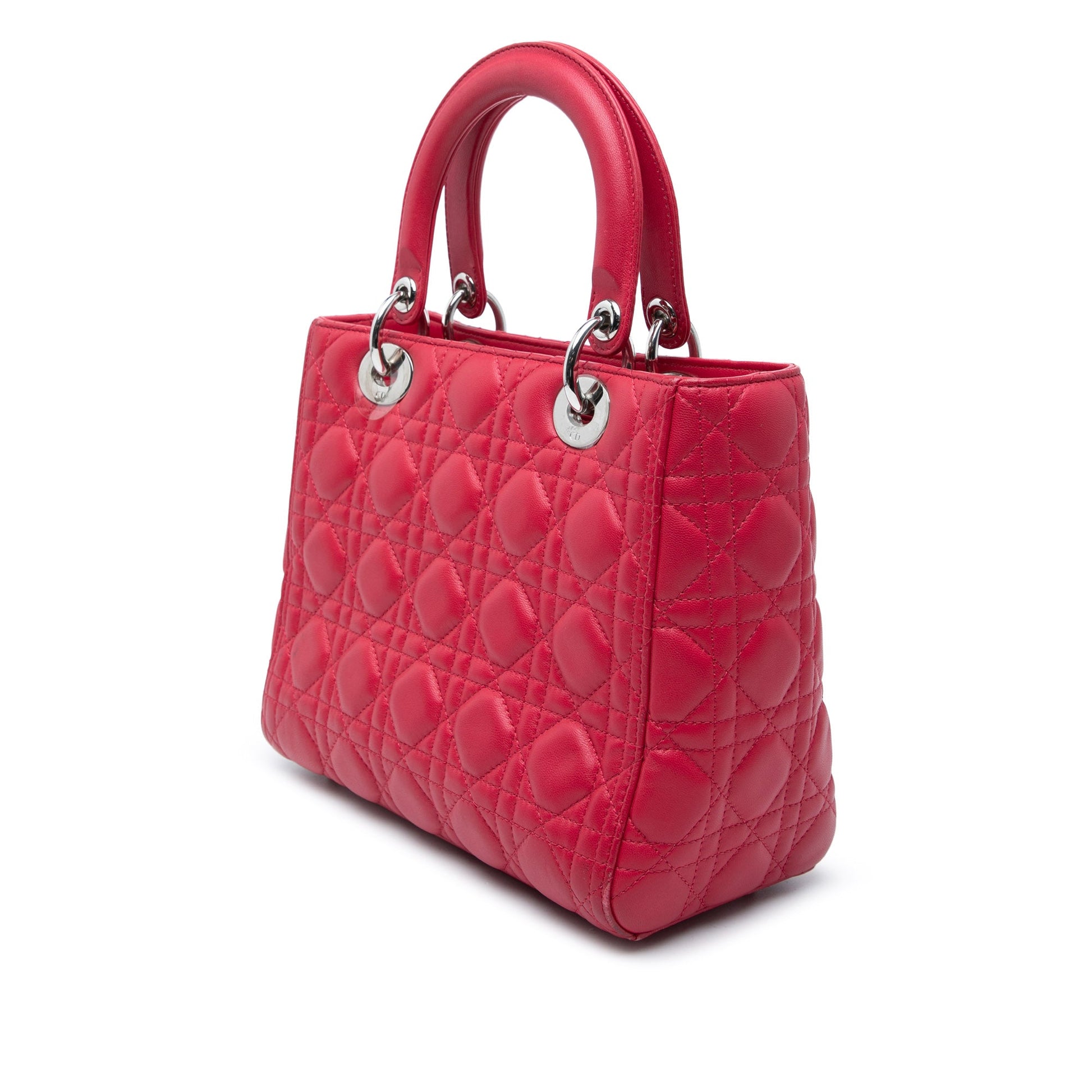 Dior Medium Lambskin Cannage Lady Dior