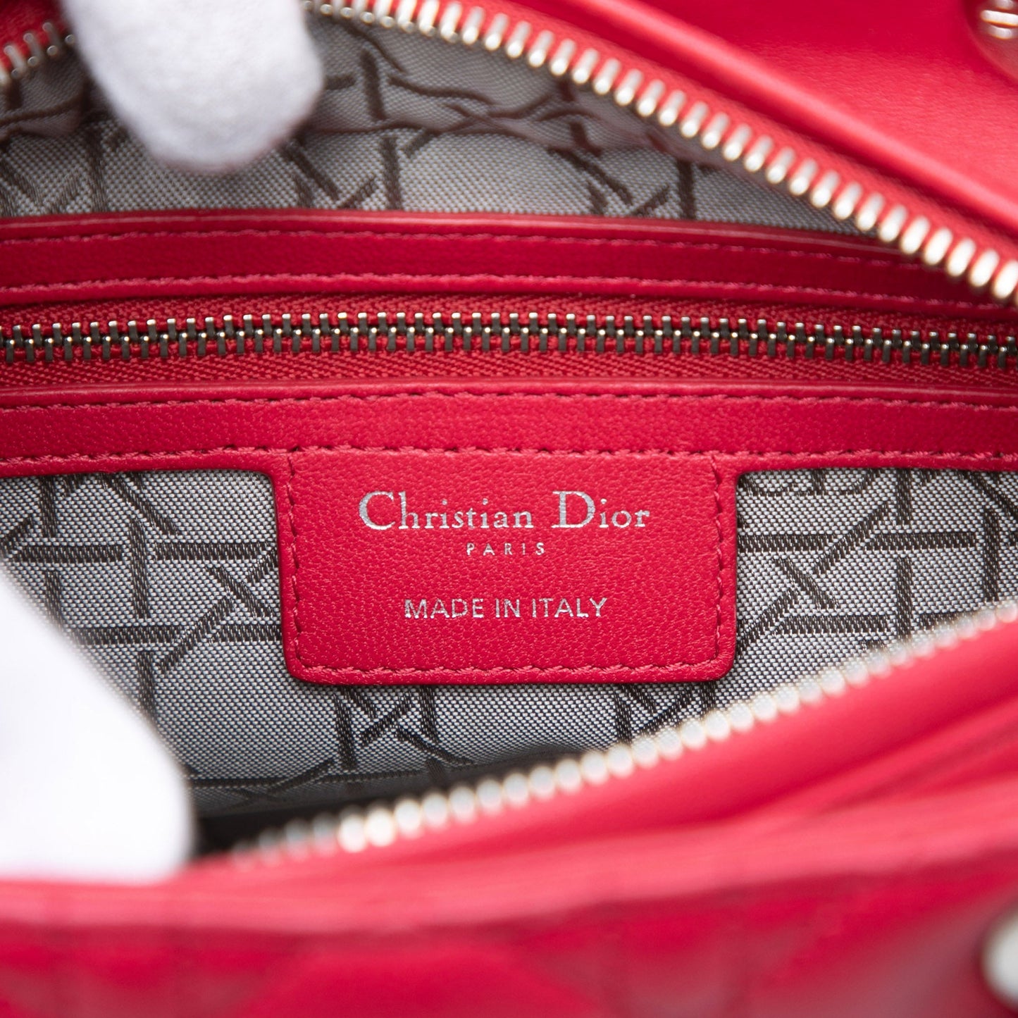 Dior Medium Lambskin Cannage Lady Dior