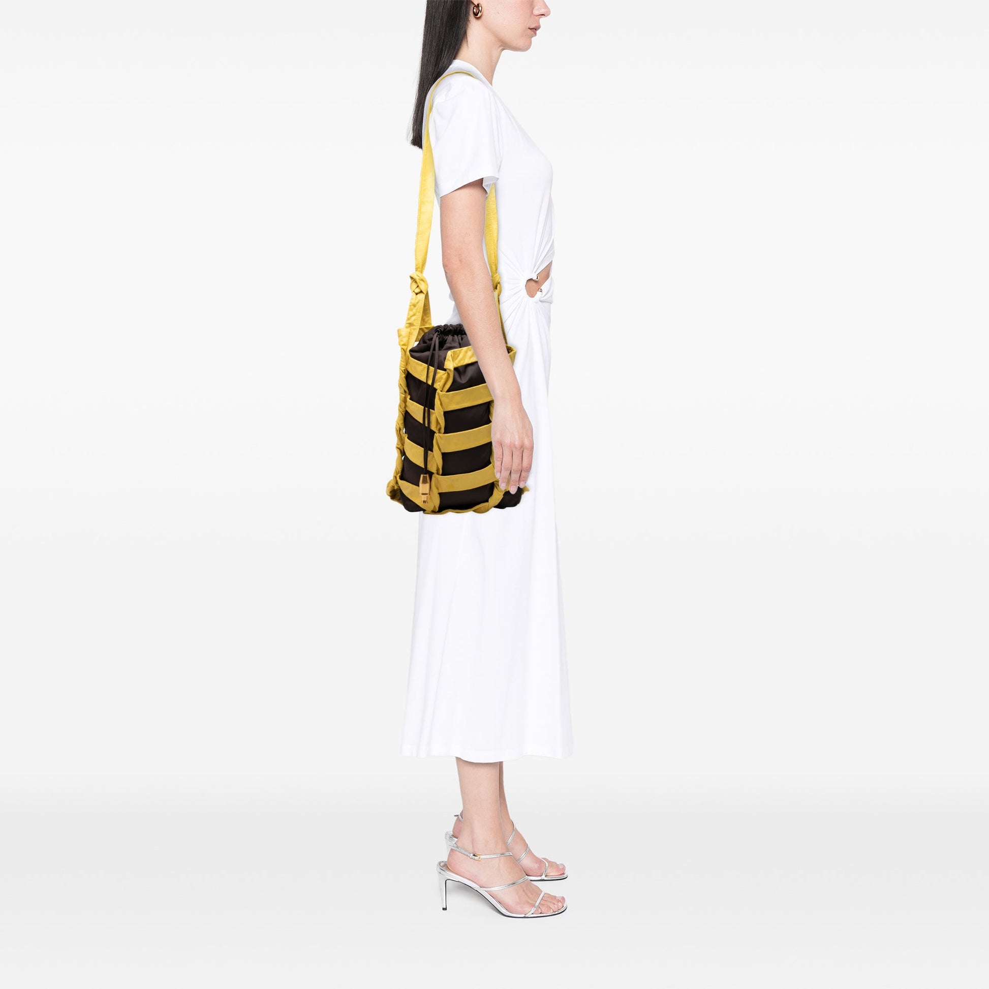 Bottega Veneta Nylon BV Tape Bucket Bag