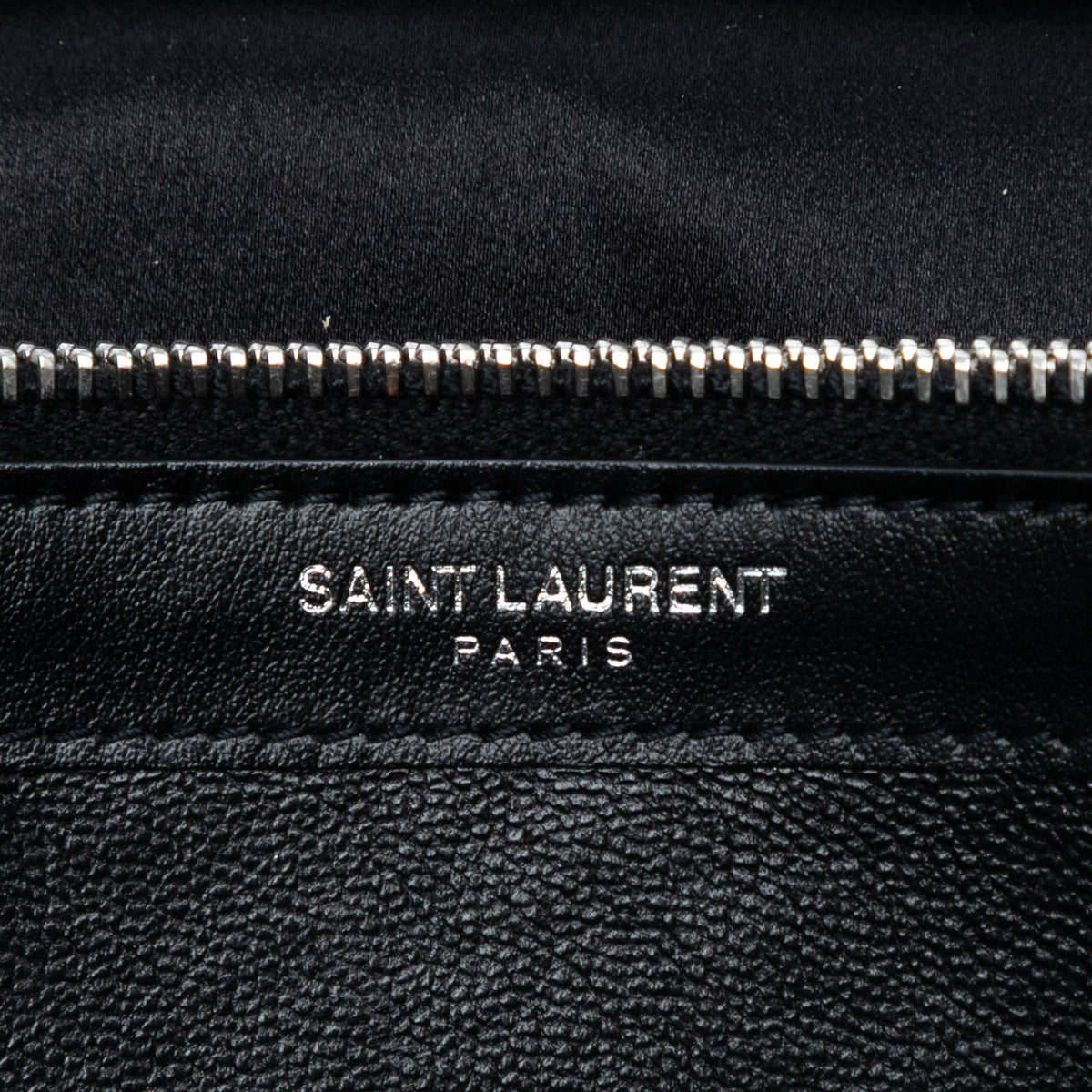 Saint Laurent Sequin Monogram Kate Wallet on Chain