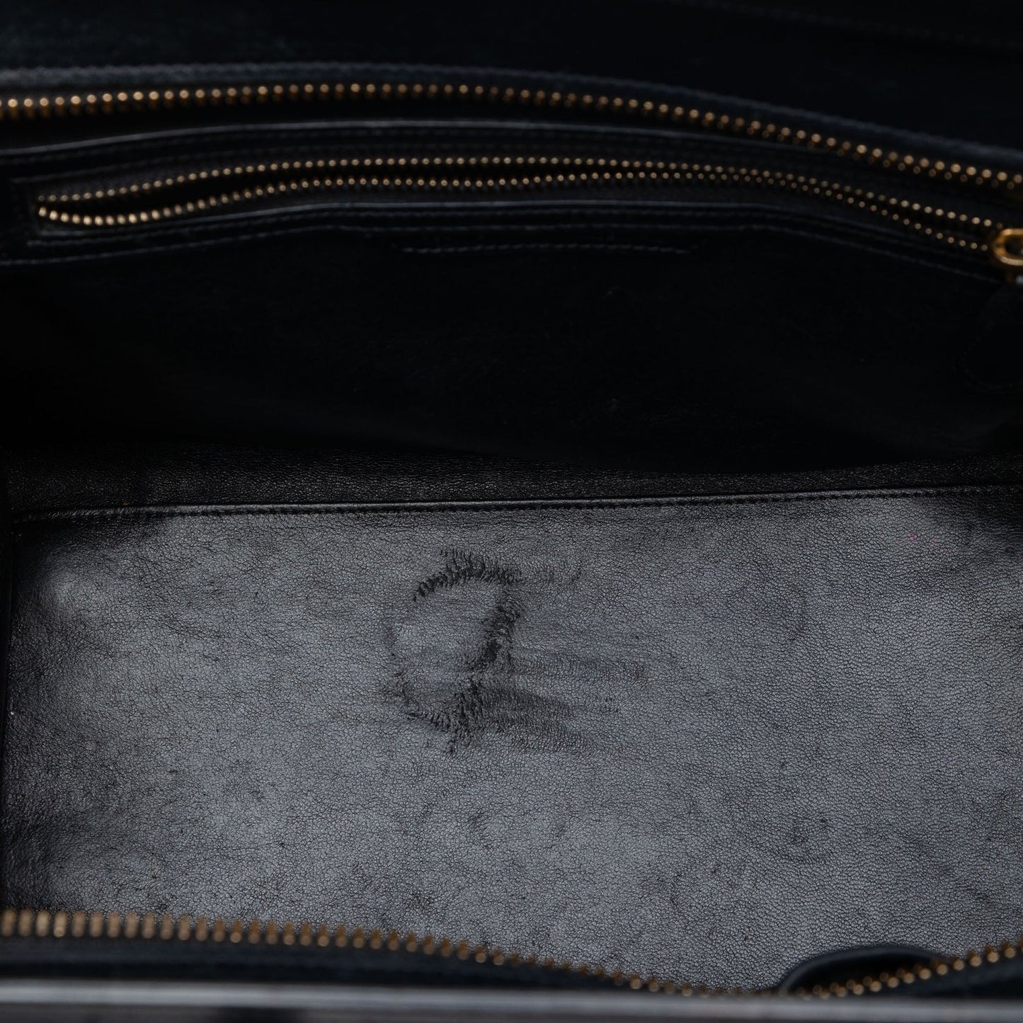 Celine Mini Tricolor Leather Luggage Tote