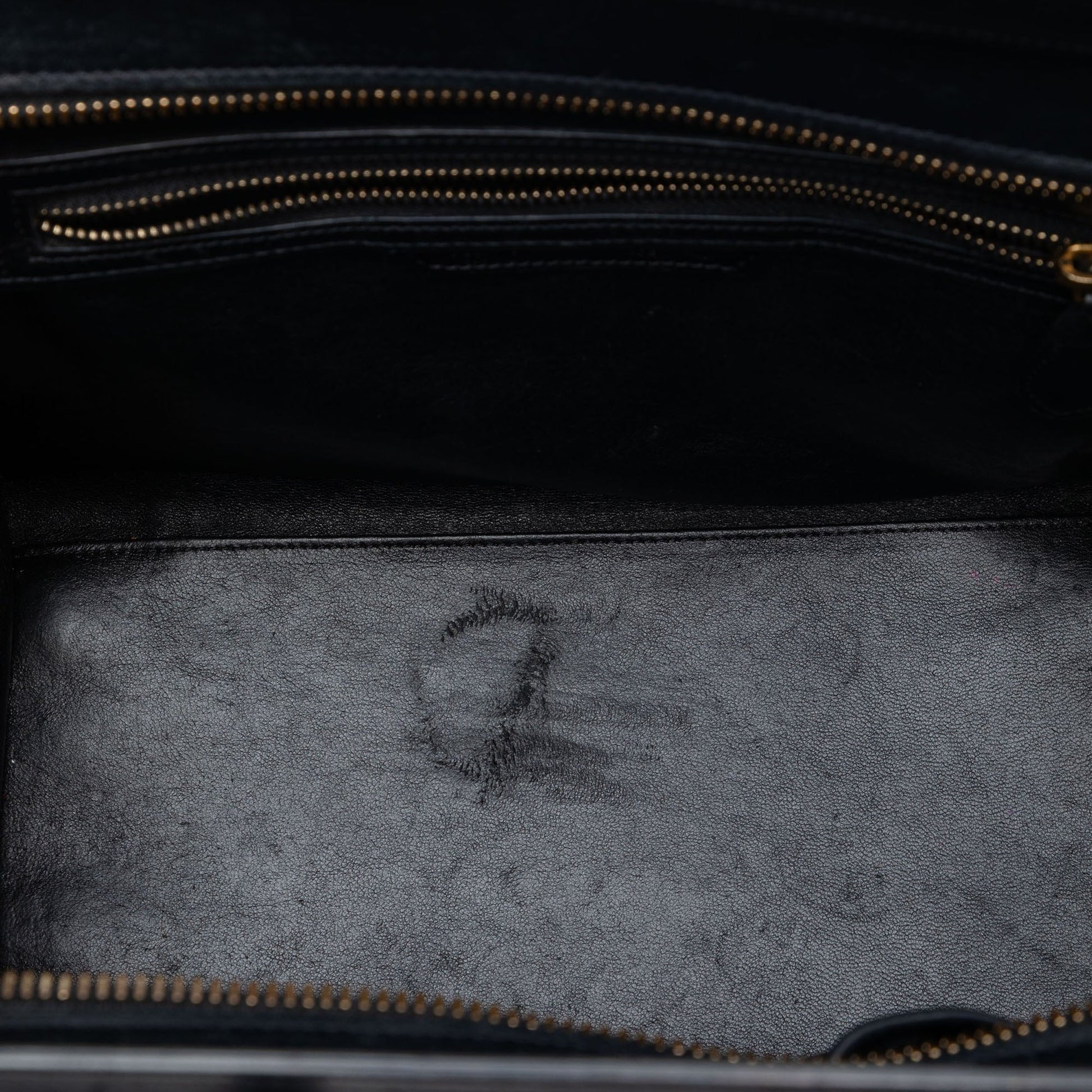 Celine Mini Tricolor Leather Luggage Tote