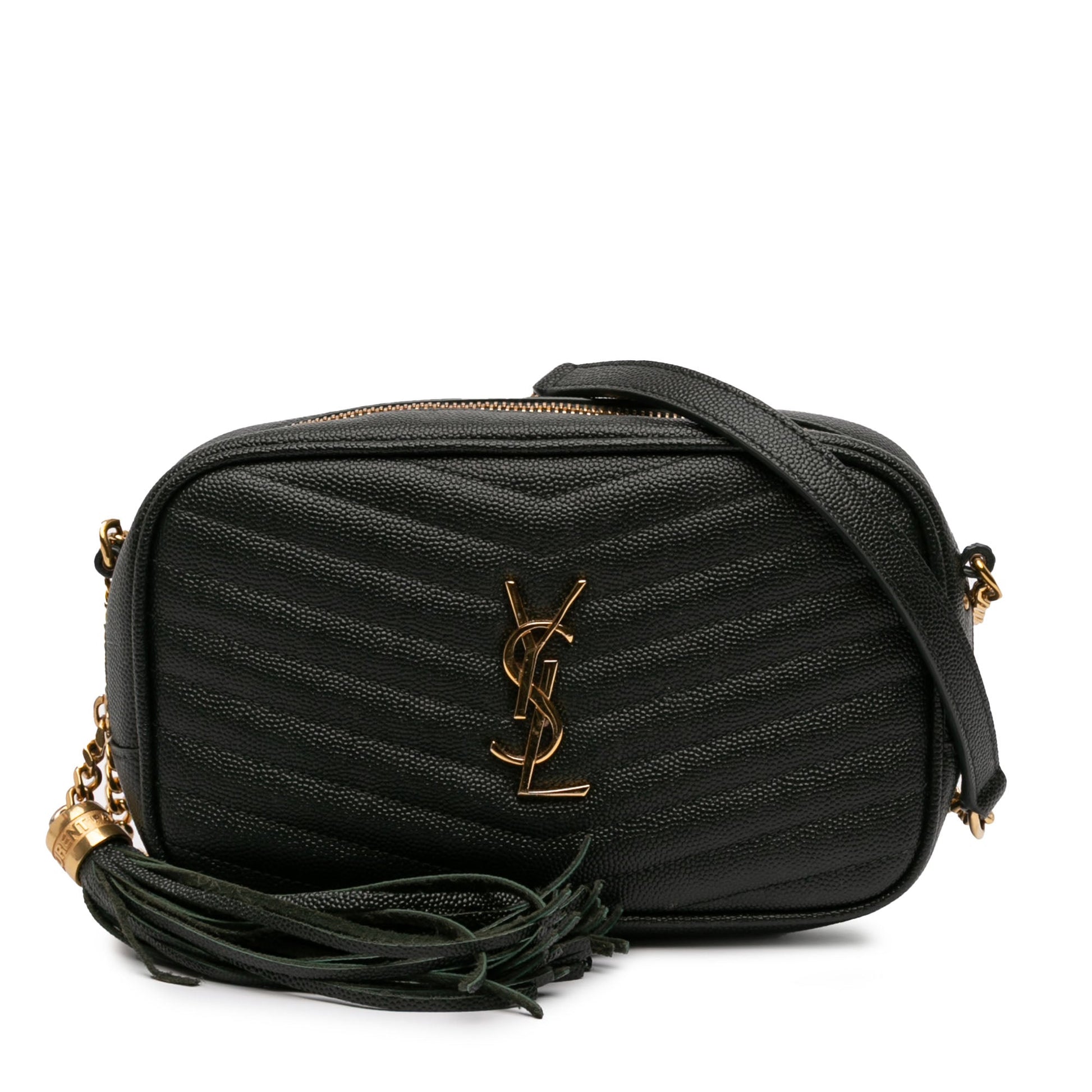 Saint Laurent Mini Grain de Poudre Monogram Lou Camera Bag