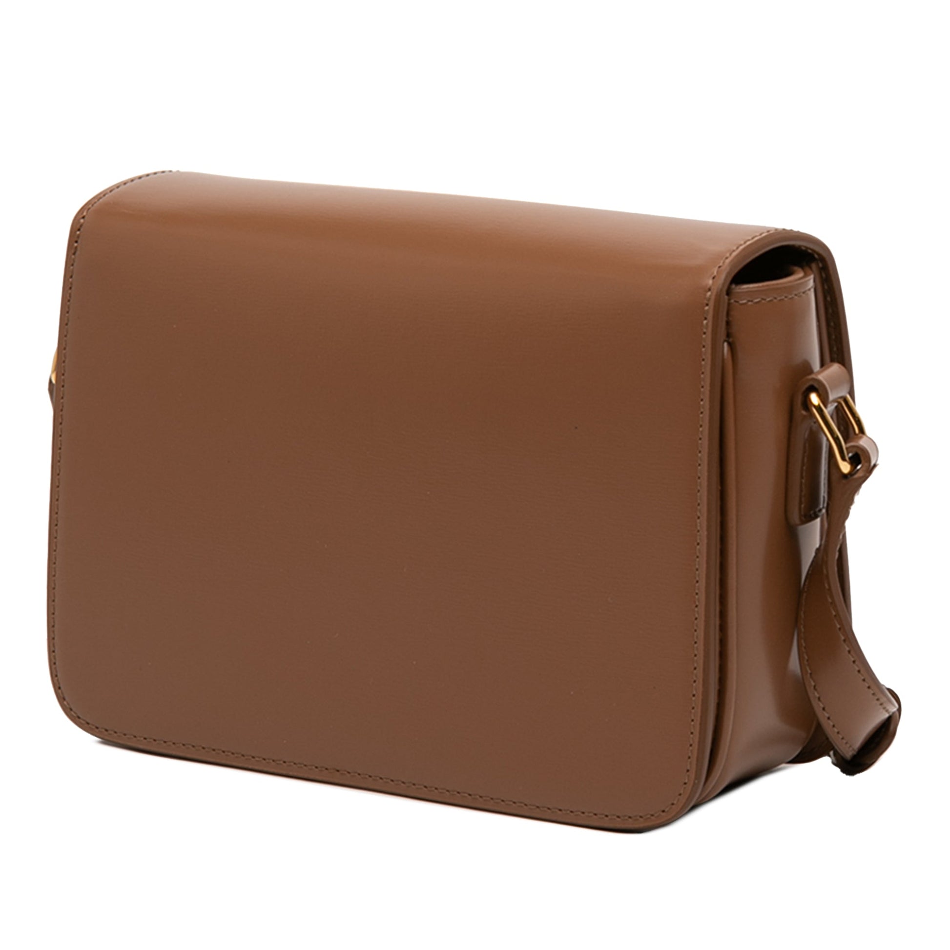 Celine Teen Shiny Calfskin Triomphe Crossbody