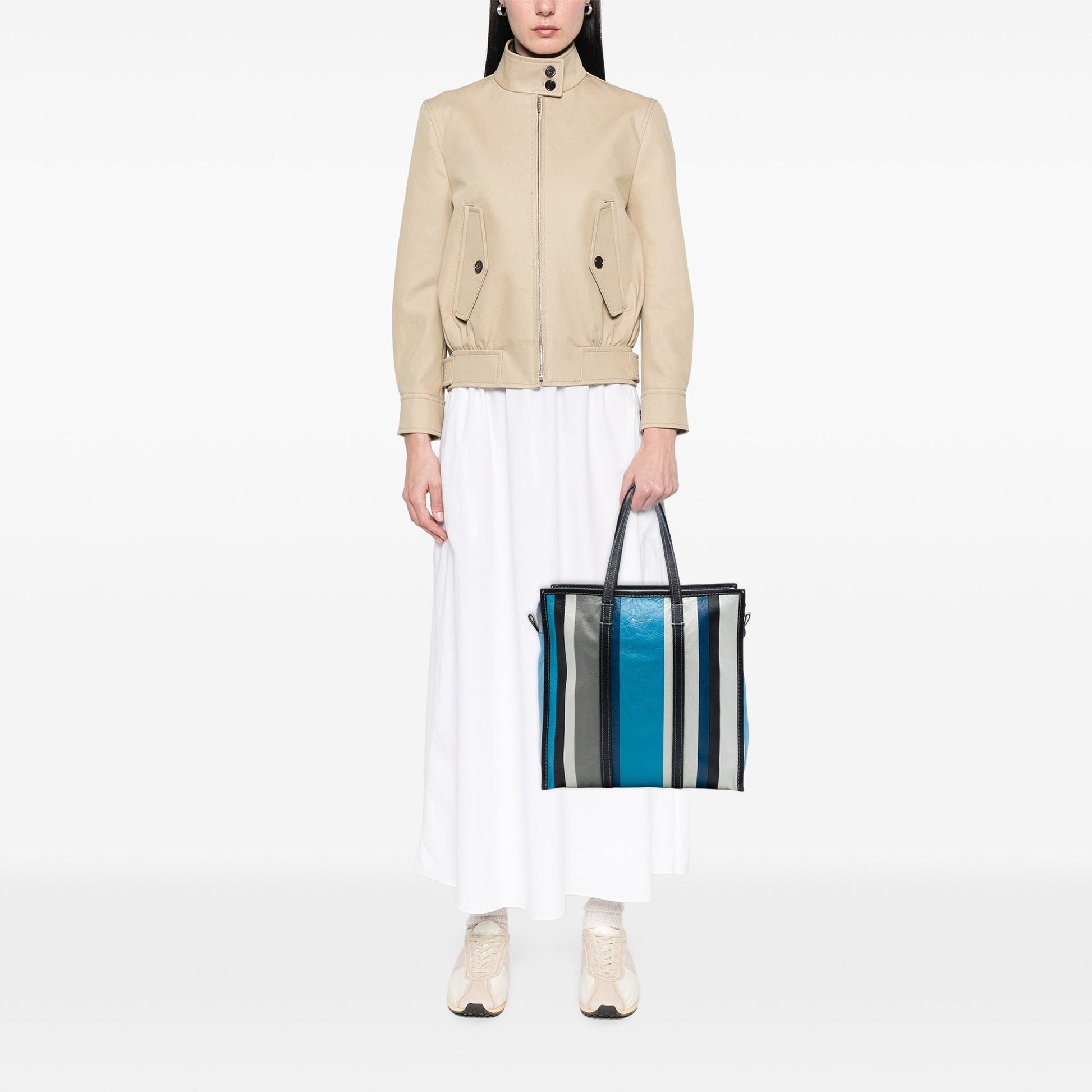 Balenciaga Lambskin Bazar Shopper Satchel M