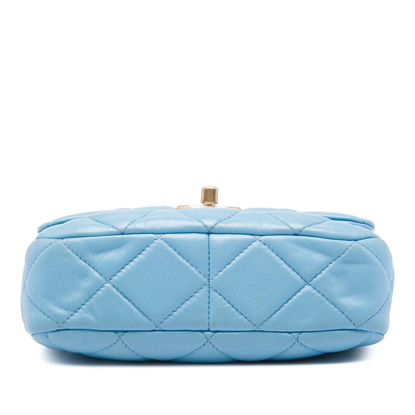 Chanel Mini Quilted Lambskin Lacquered Chain Flap