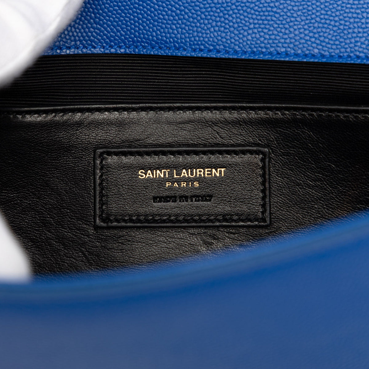 Saint Laurent Grain de Poudre Monogram Cassandre Clutch