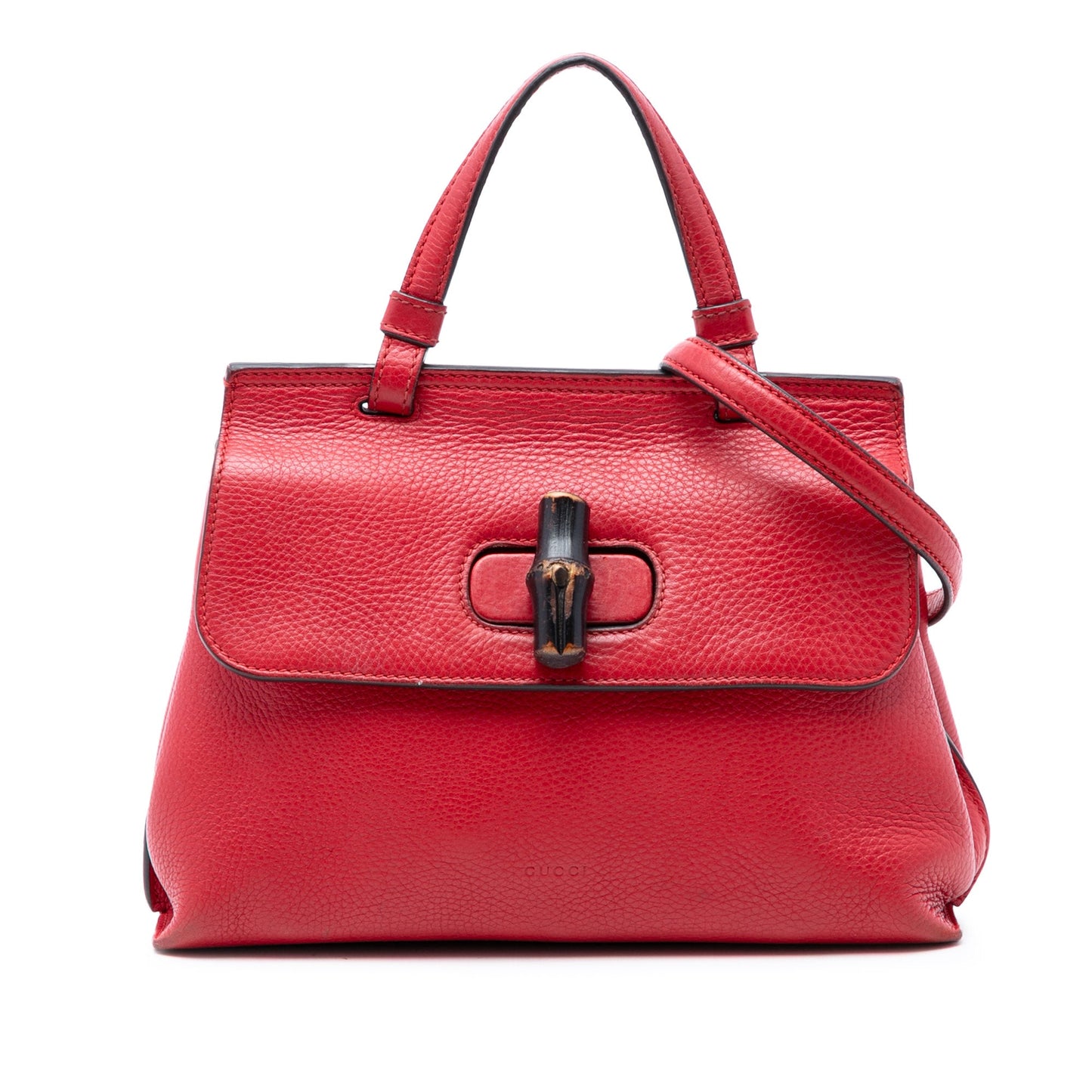 Gucci Small Calfskin Bamboo Daily Satchel
