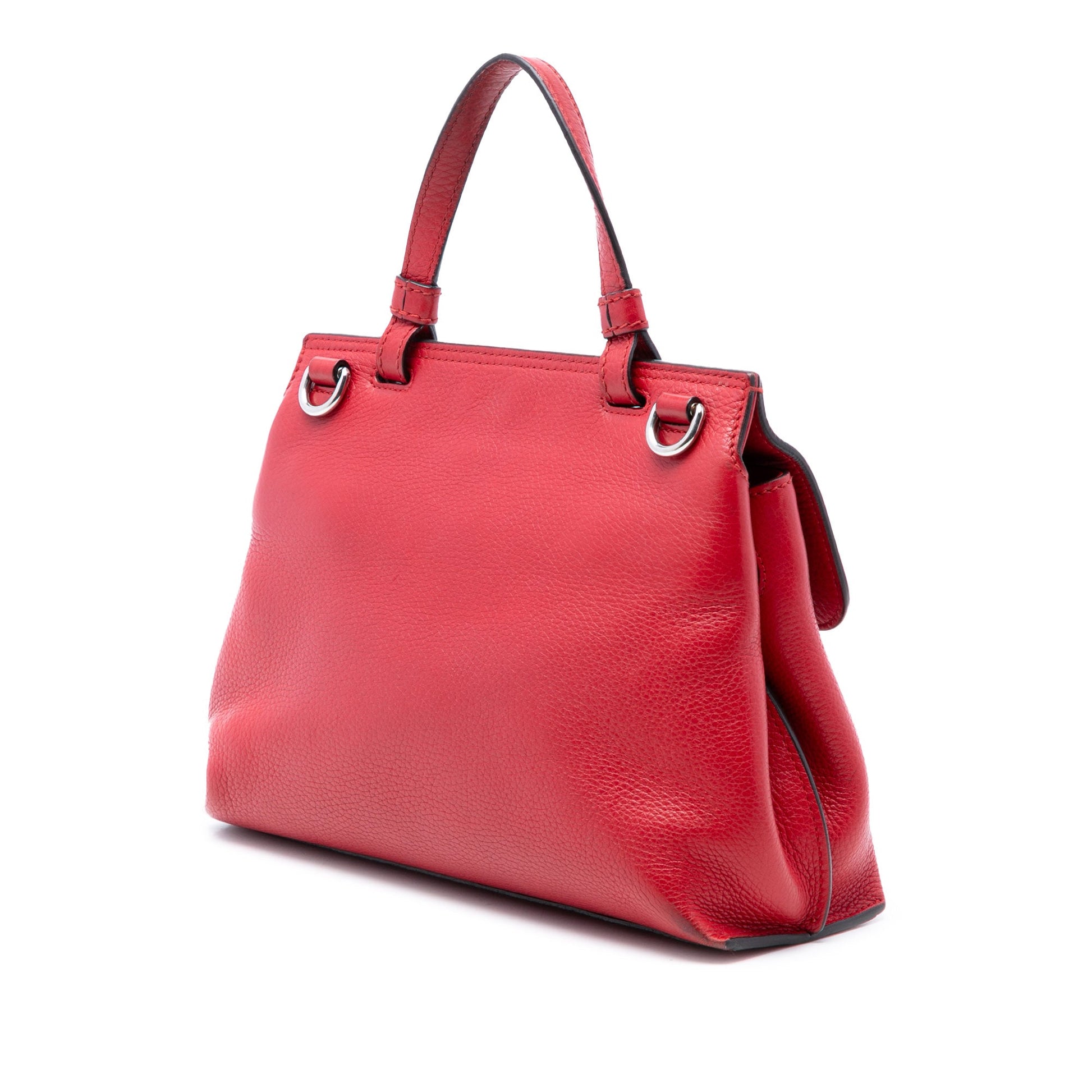 Gucci Small Calfskin Bamboo Daily Satchel