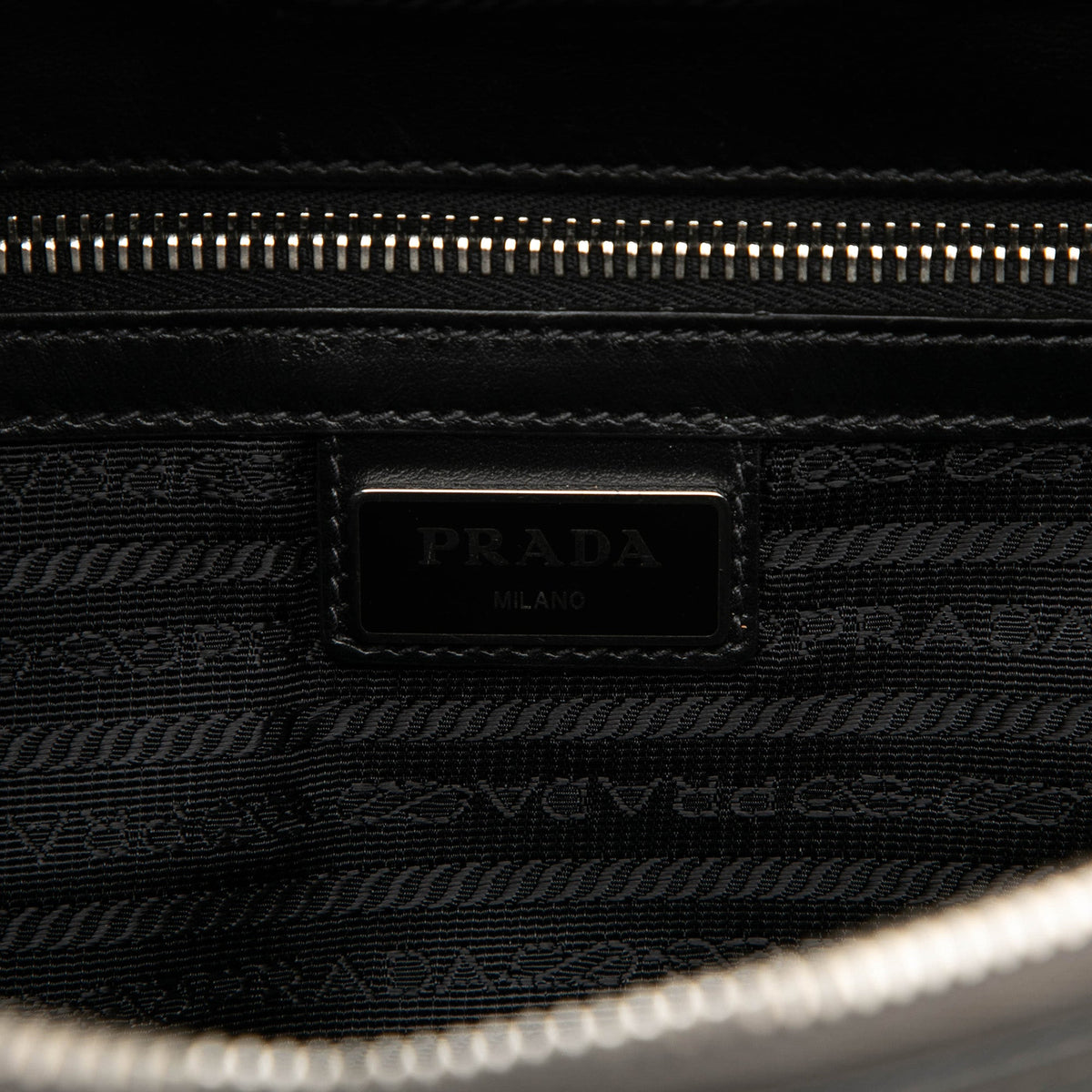 Prada Medium Saffiano Brique Bag — Gray