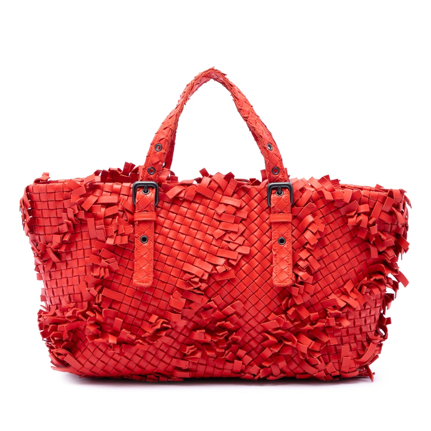 Bottega Veneta Nappa Intrecciato Patchwork Lido Fringe Tote