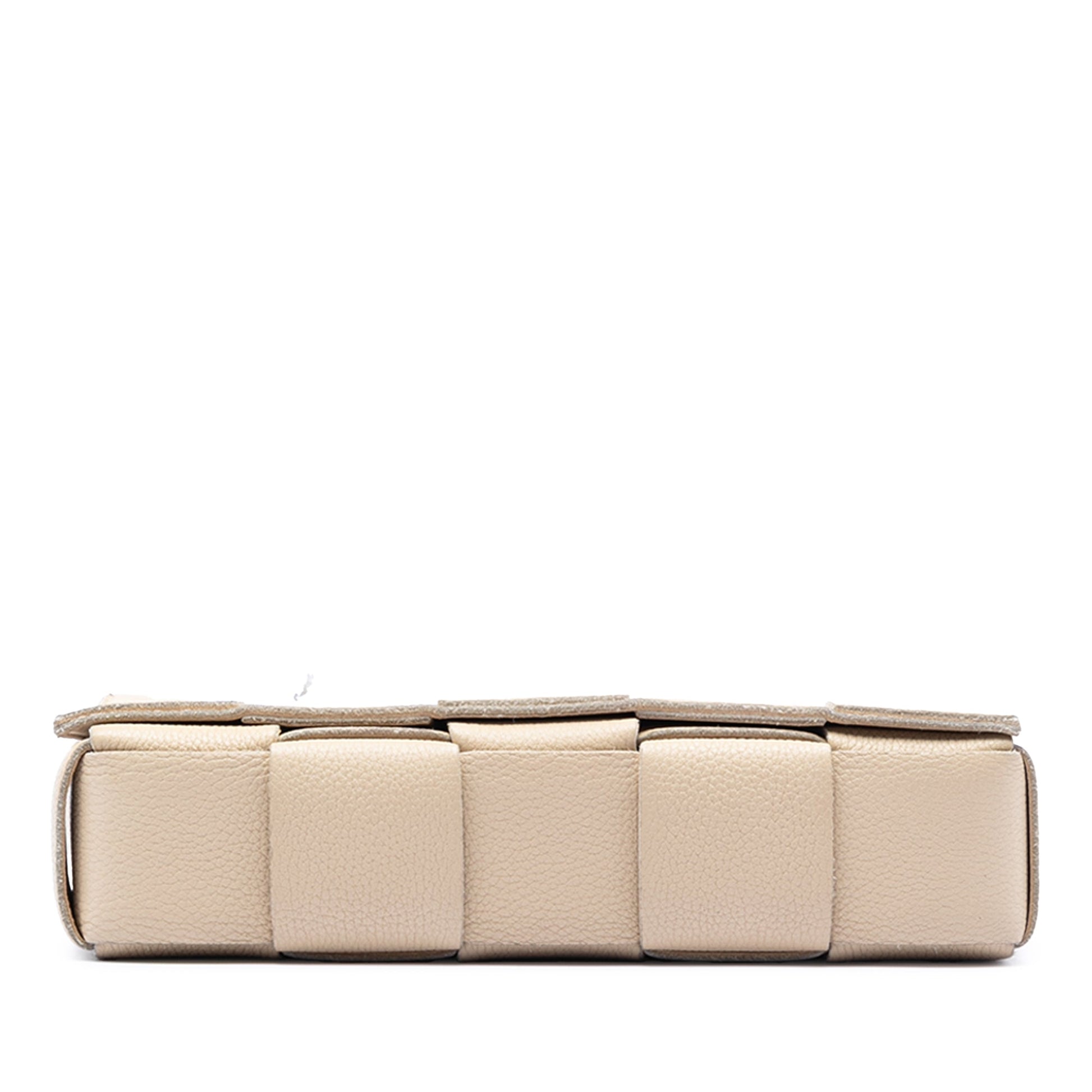 Bottega Veneta Grained Calfskin Intrecciato Cassette Crossbody