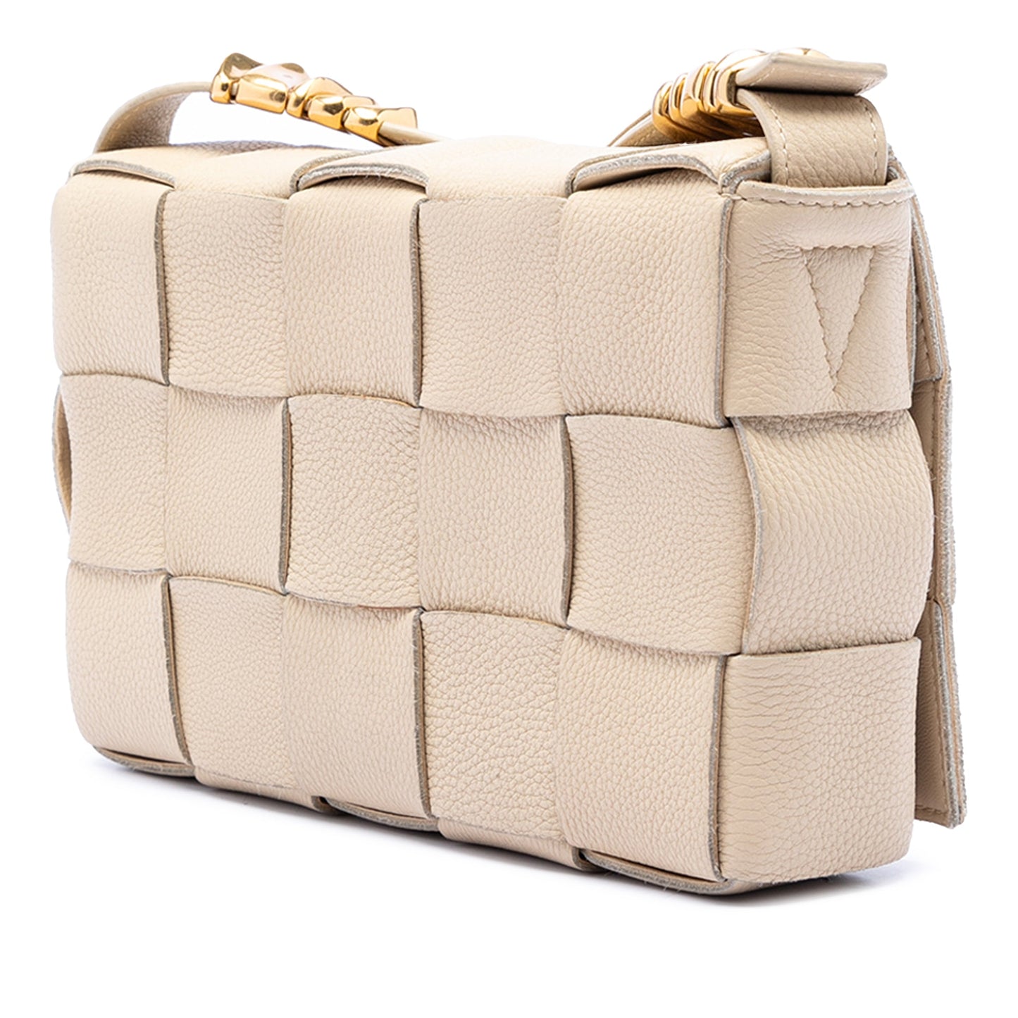 Bottega Veneta Grained Calfskin Intrecciato Cassette Crossbody