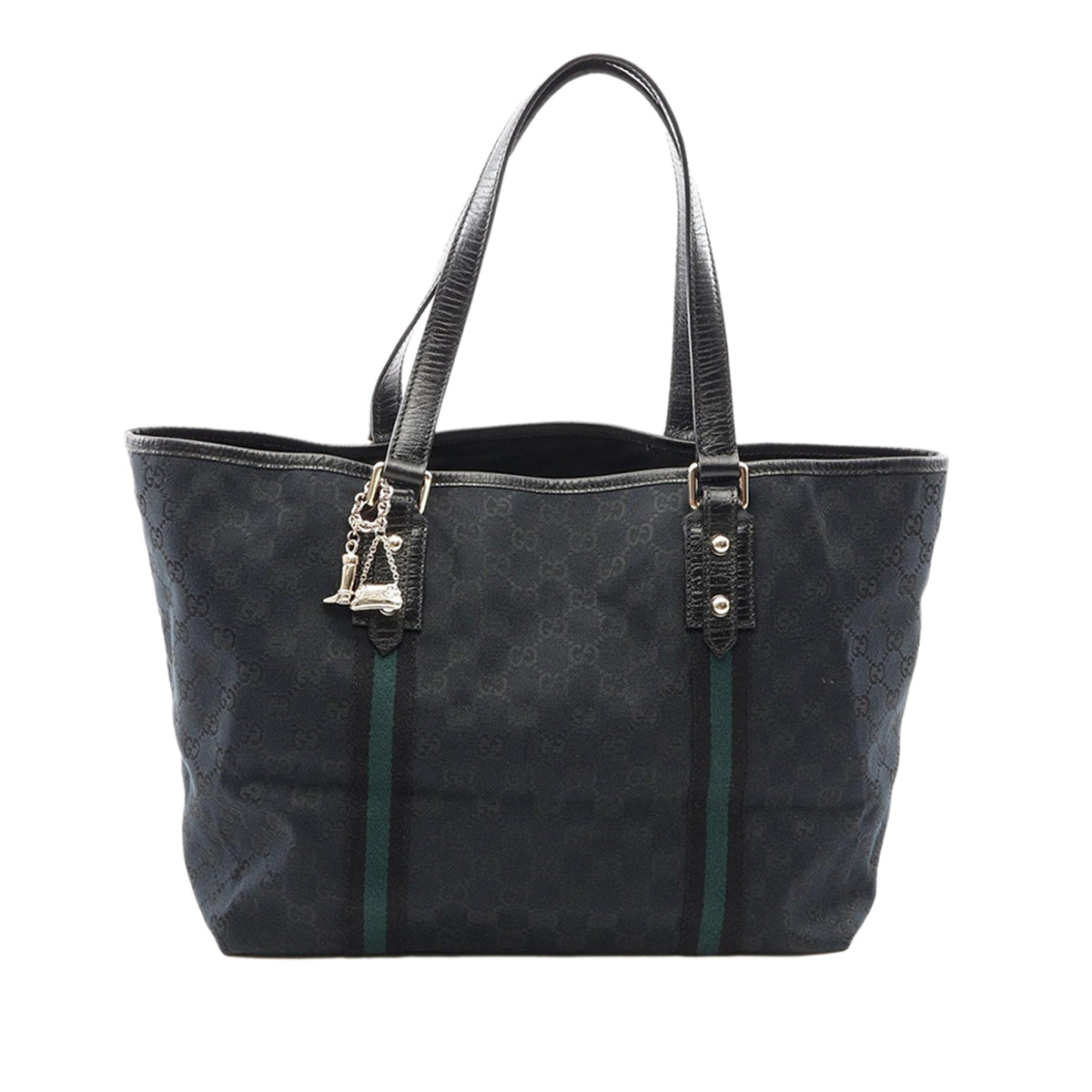 Gucci Large GG Canvas Jolicoeur Tote — Black