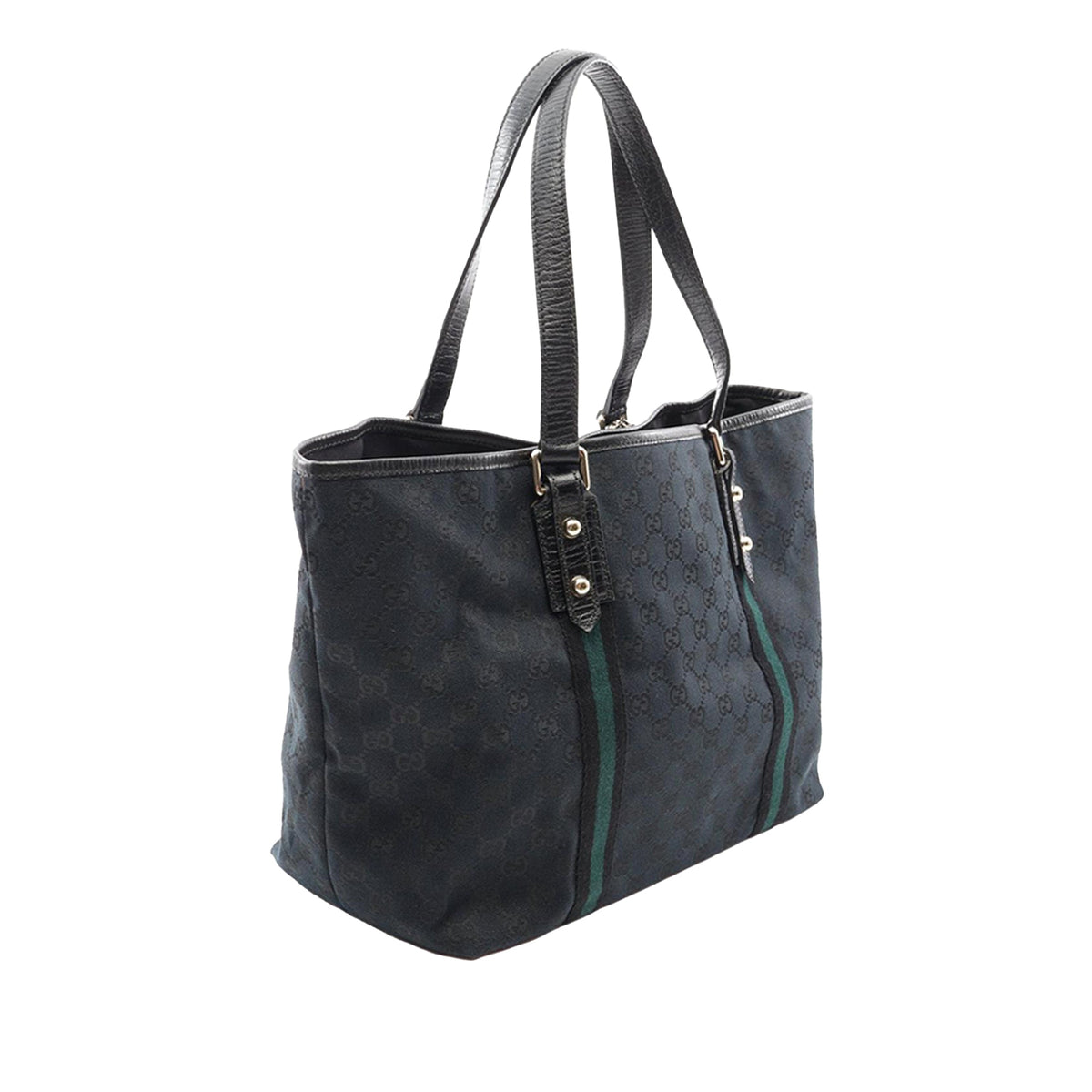Gucci Large GG Canvas Jolicoeur Tote — Black