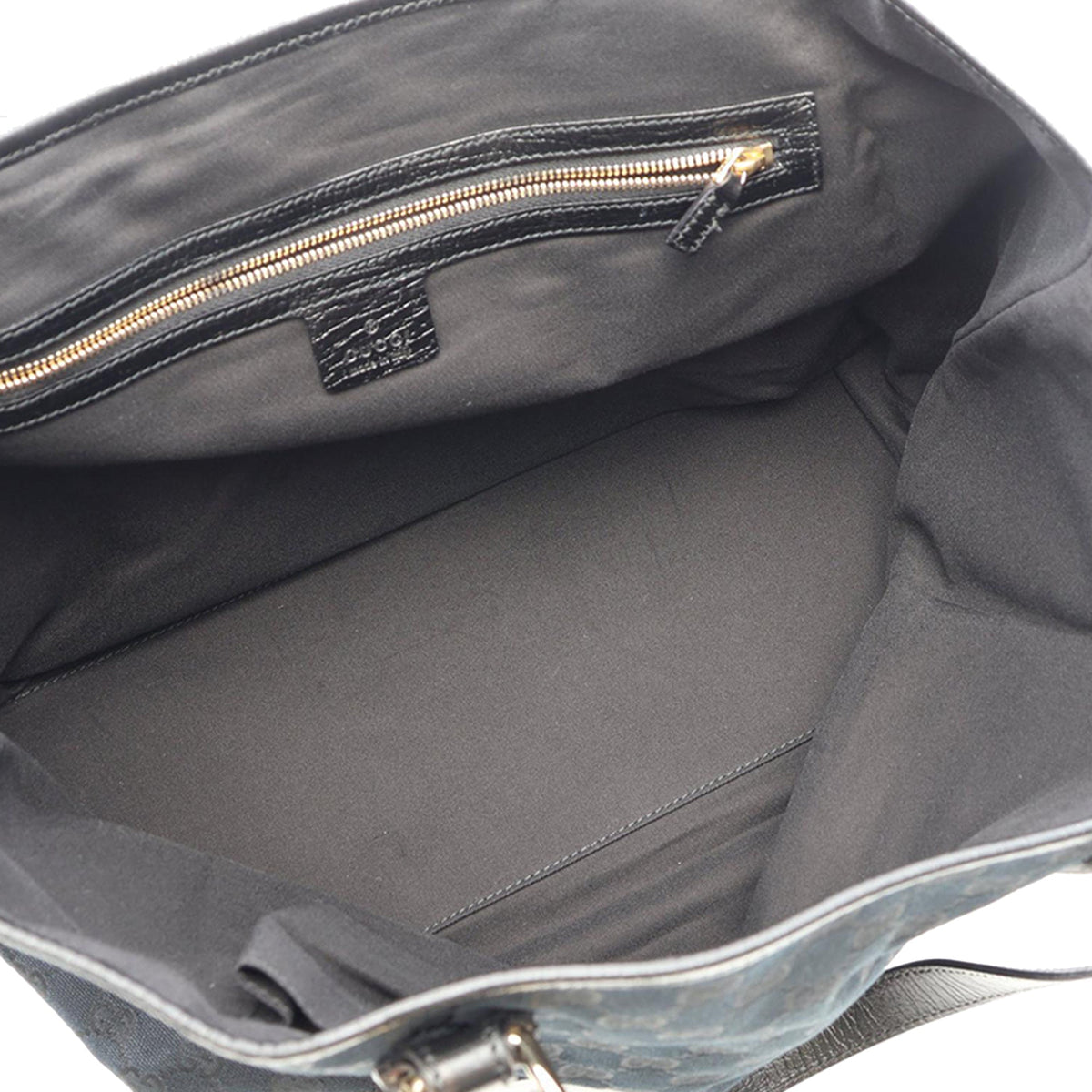 Gucci Large GG Canvas Jolicoeur Tote — Black
