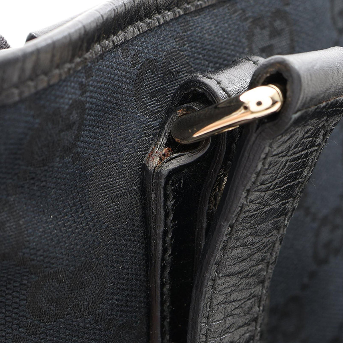 Gucci Large GG Canvas Jolicoeur Tote — Black