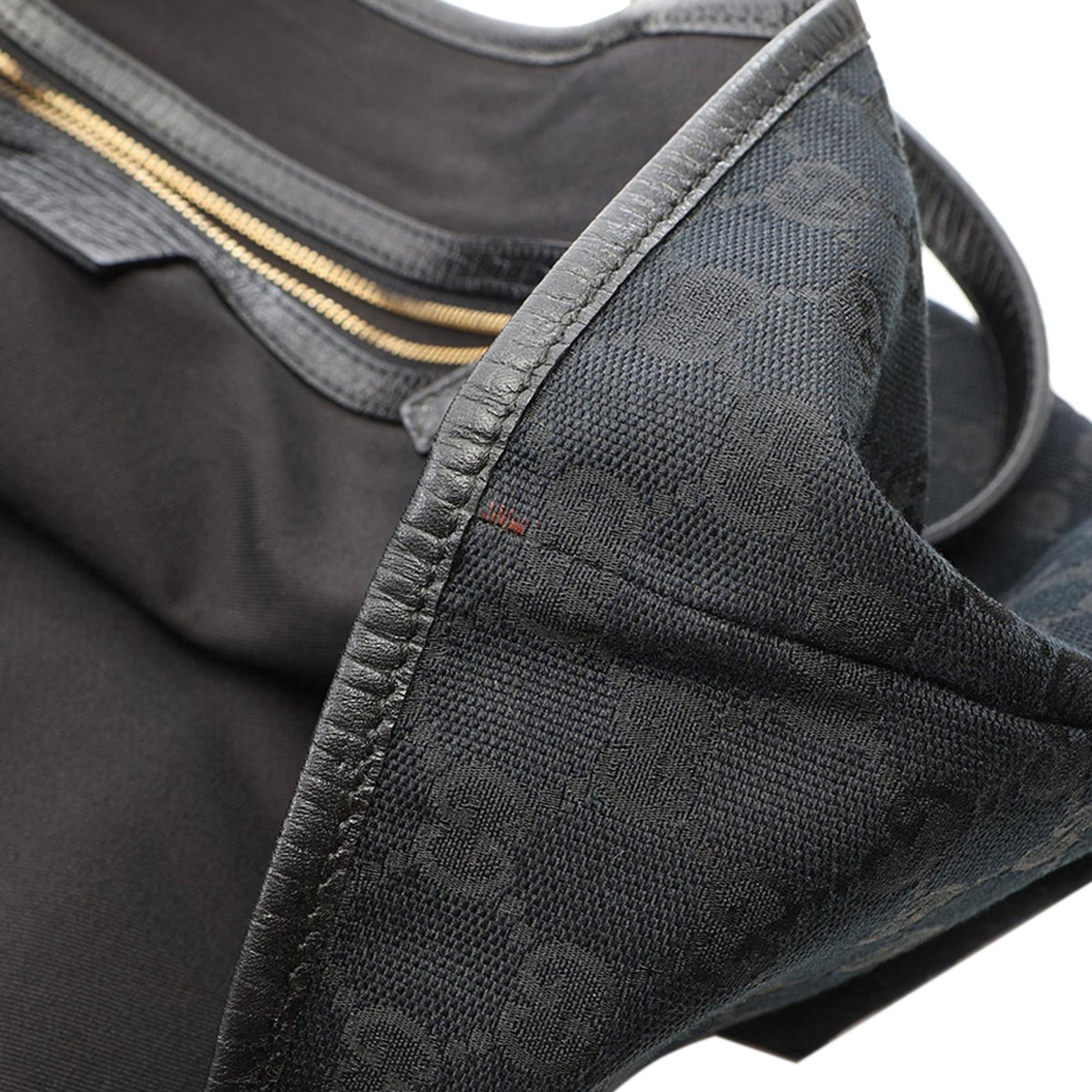 Gucci Large GG Canvas Jolicoeur Tote — Black