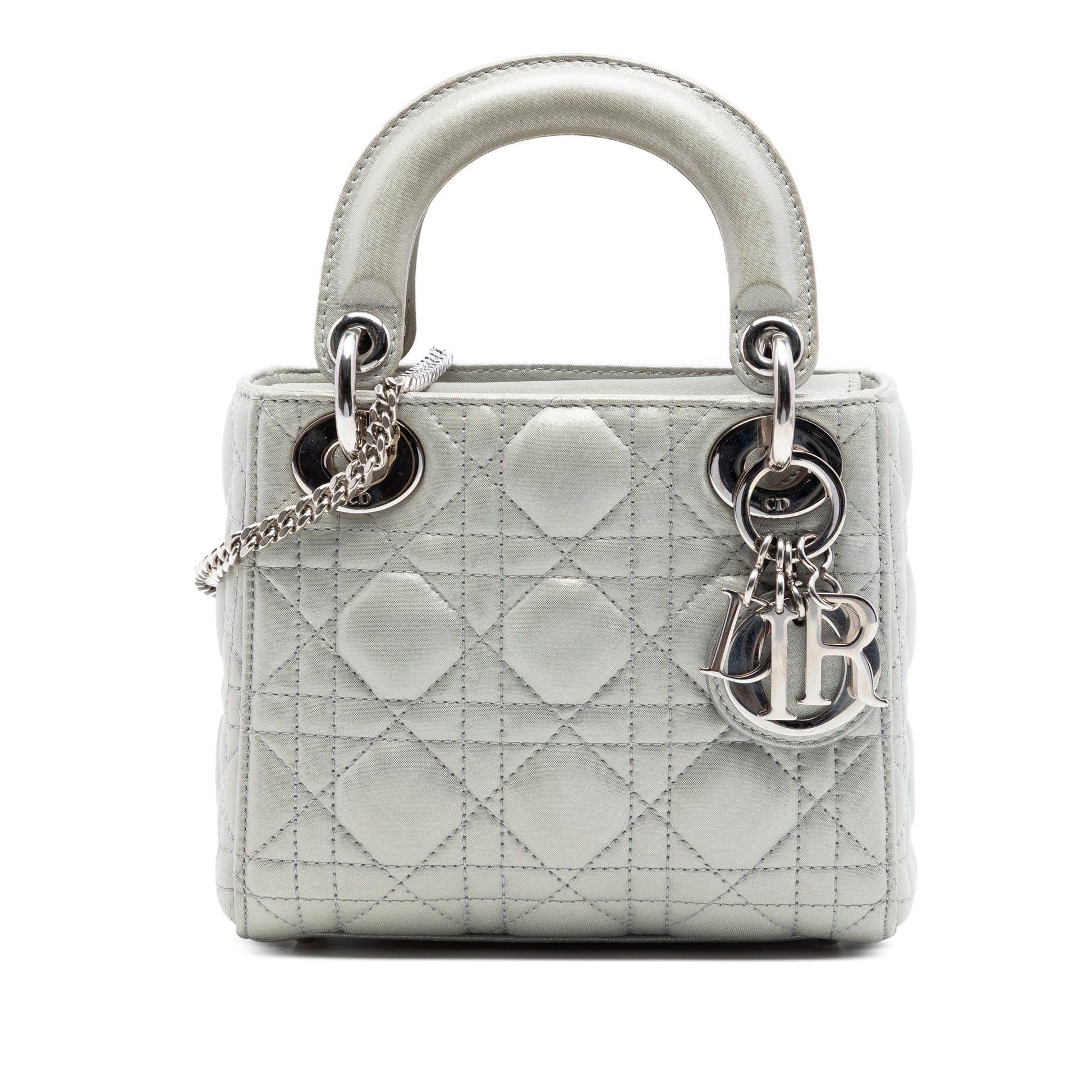 Dior Mini Iridescent Lambskin Cannage Lady Dior