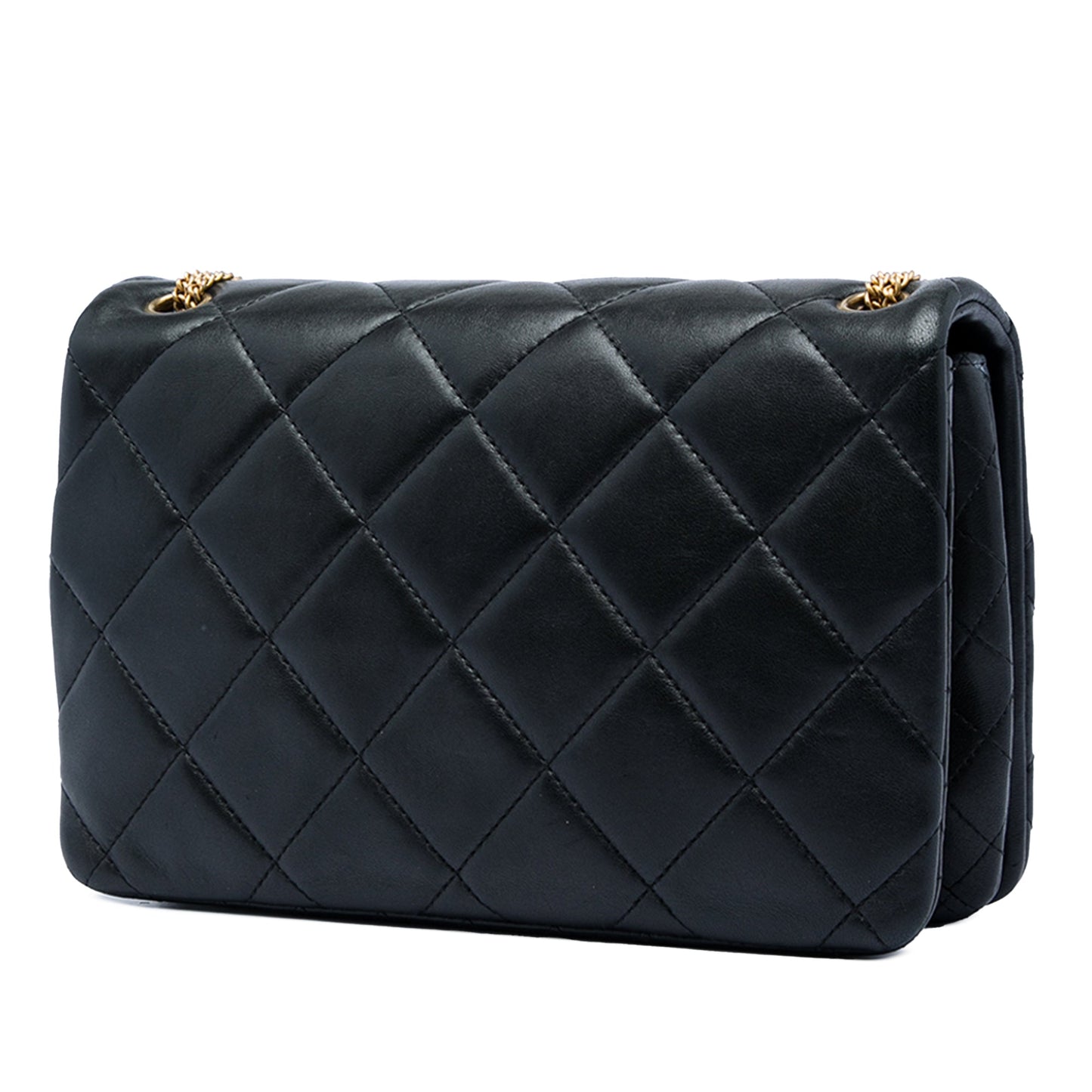 Chanel Small Quilted Lambskin On And On Chain Flap