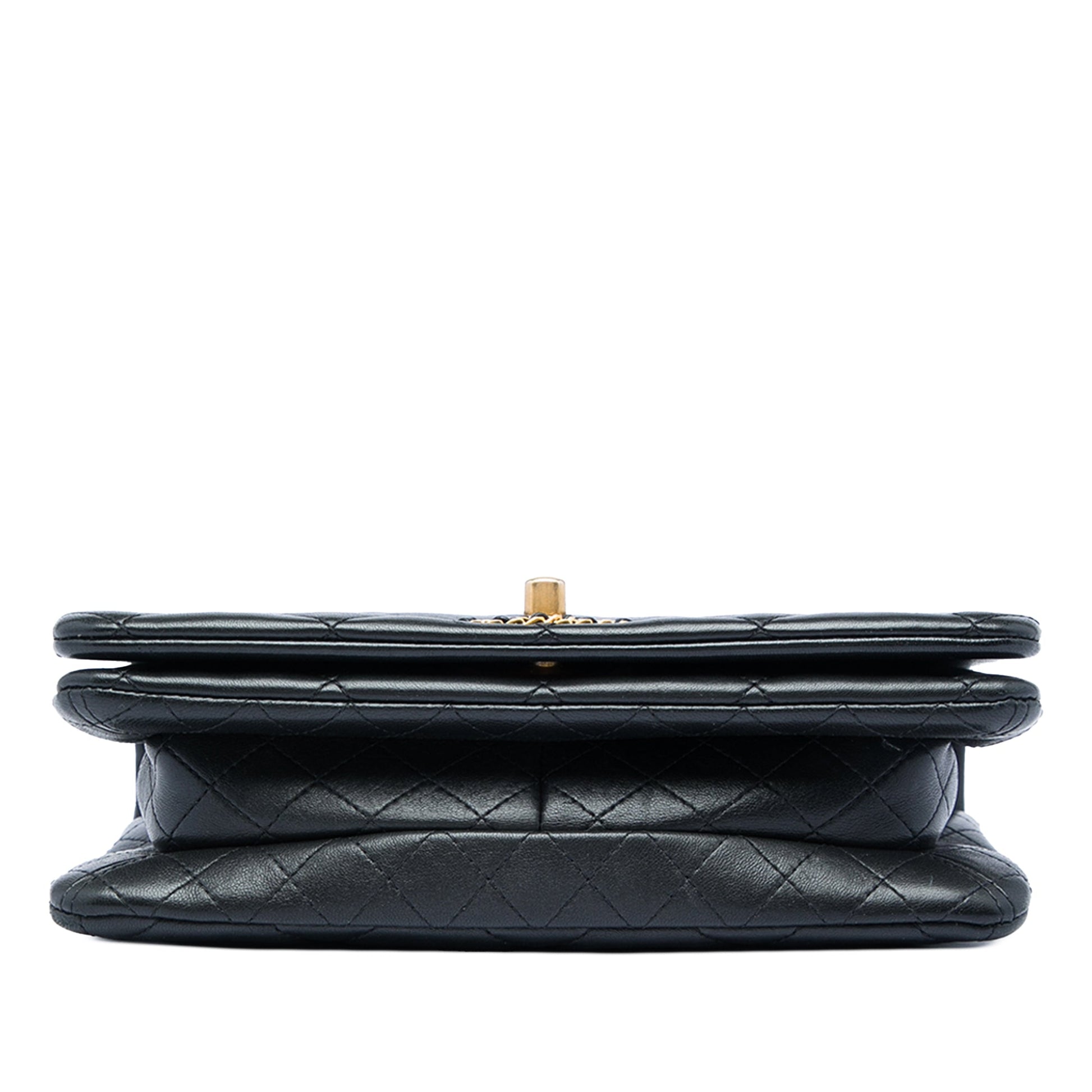 Chanel Small Quilted Lambskin On And On Chain Flap