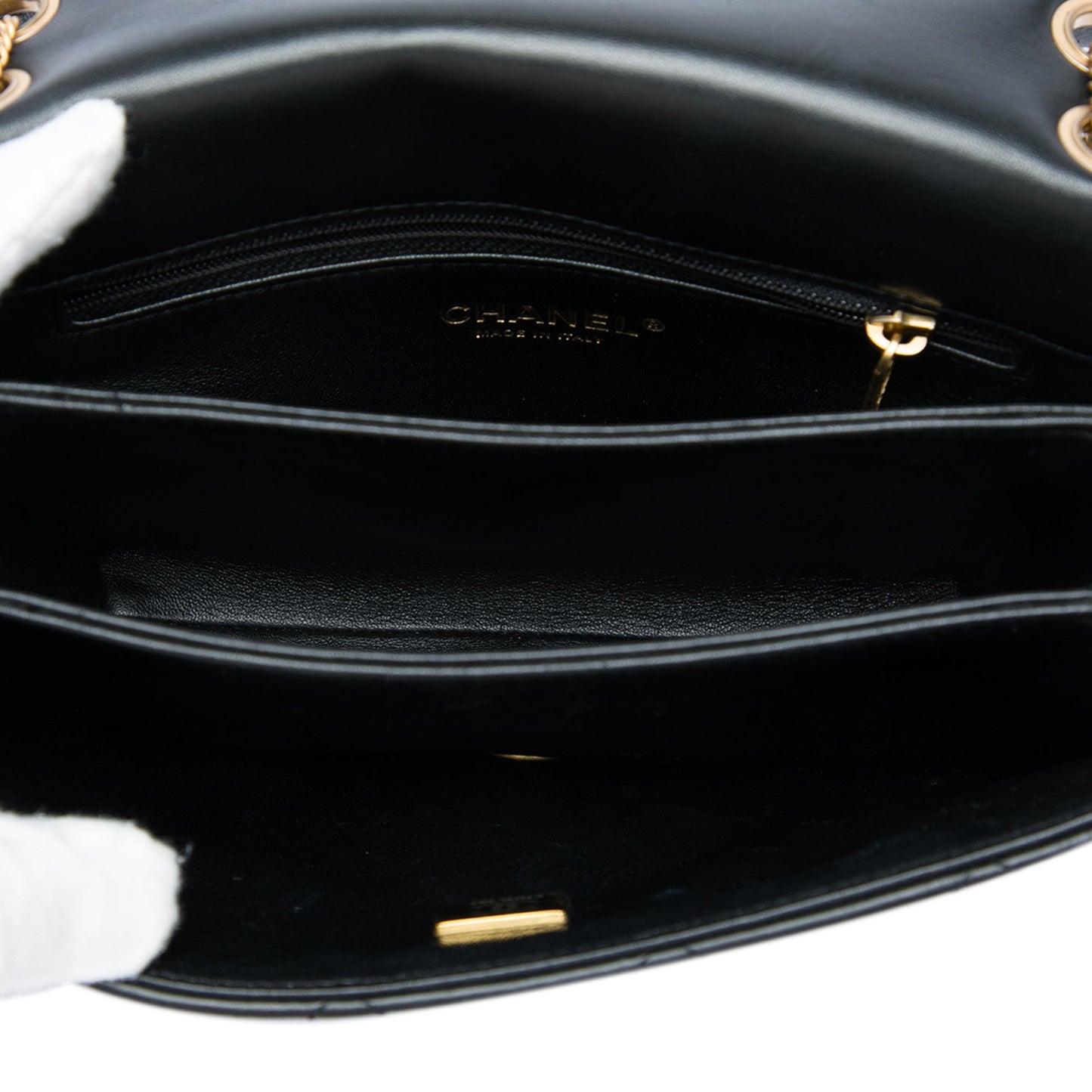 Chanel Small Quilted Lambskin On And On Chain Flap