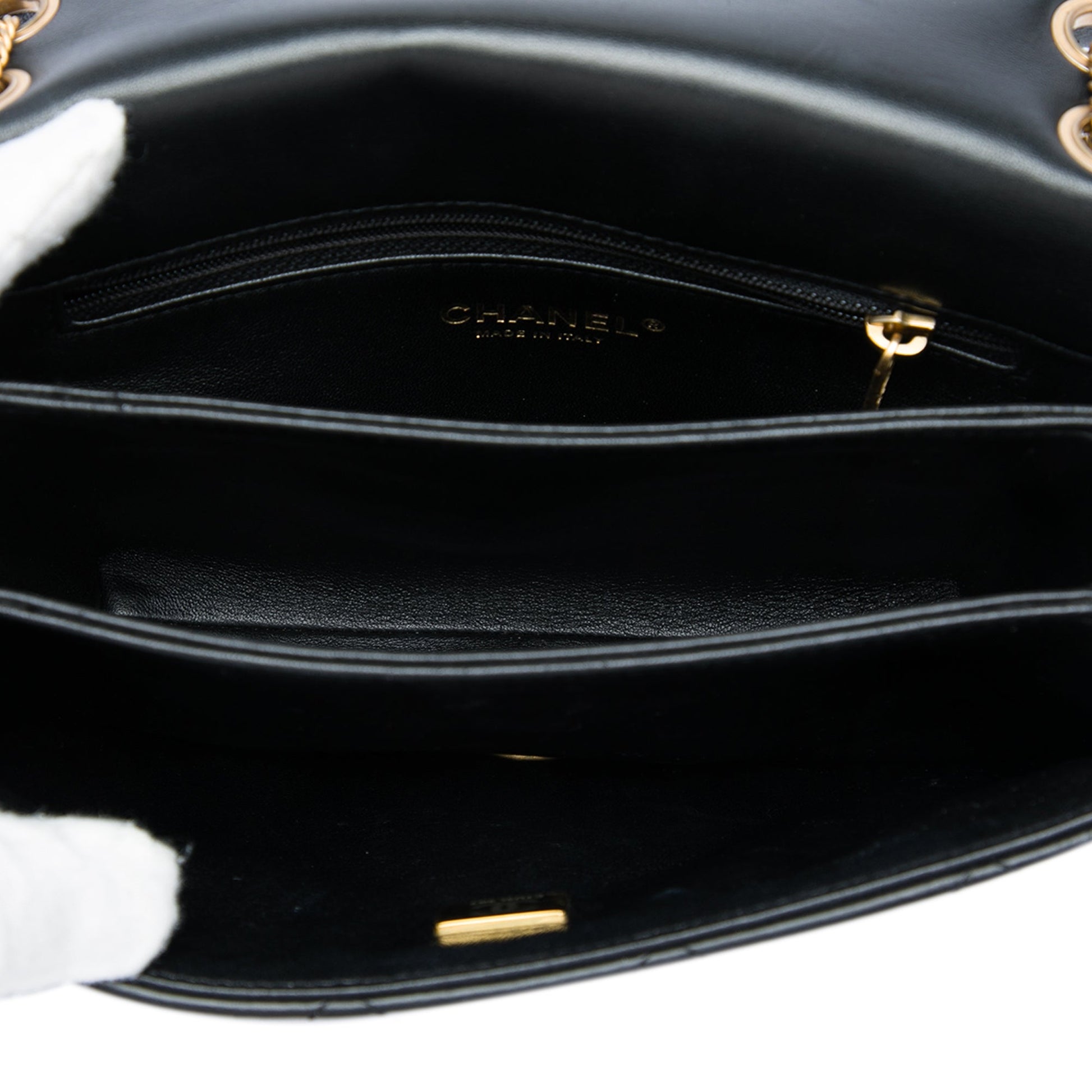 Chanel Small Quilted Lambskin On And On Chain Flap