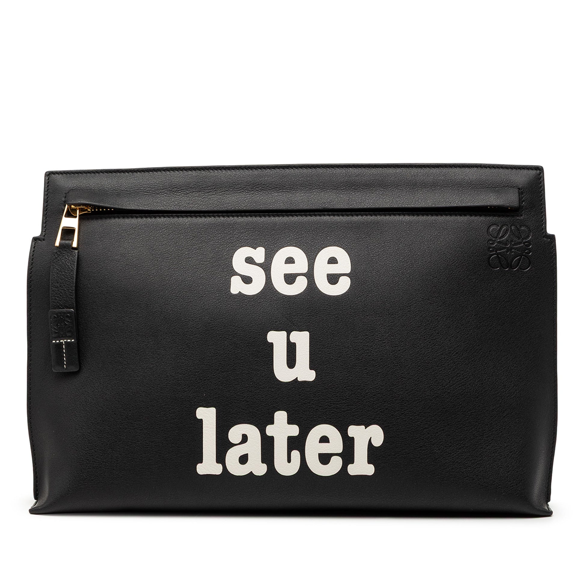LOEWE Calfskin Anagram See U Later T Pouch