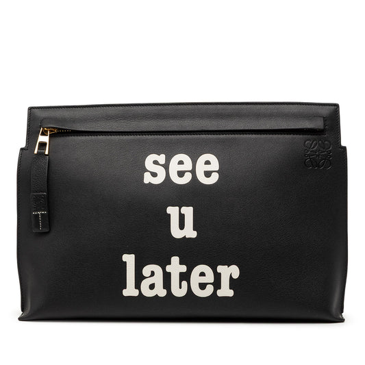 LOEWE Calfskin Anagram See U Later T Pouch