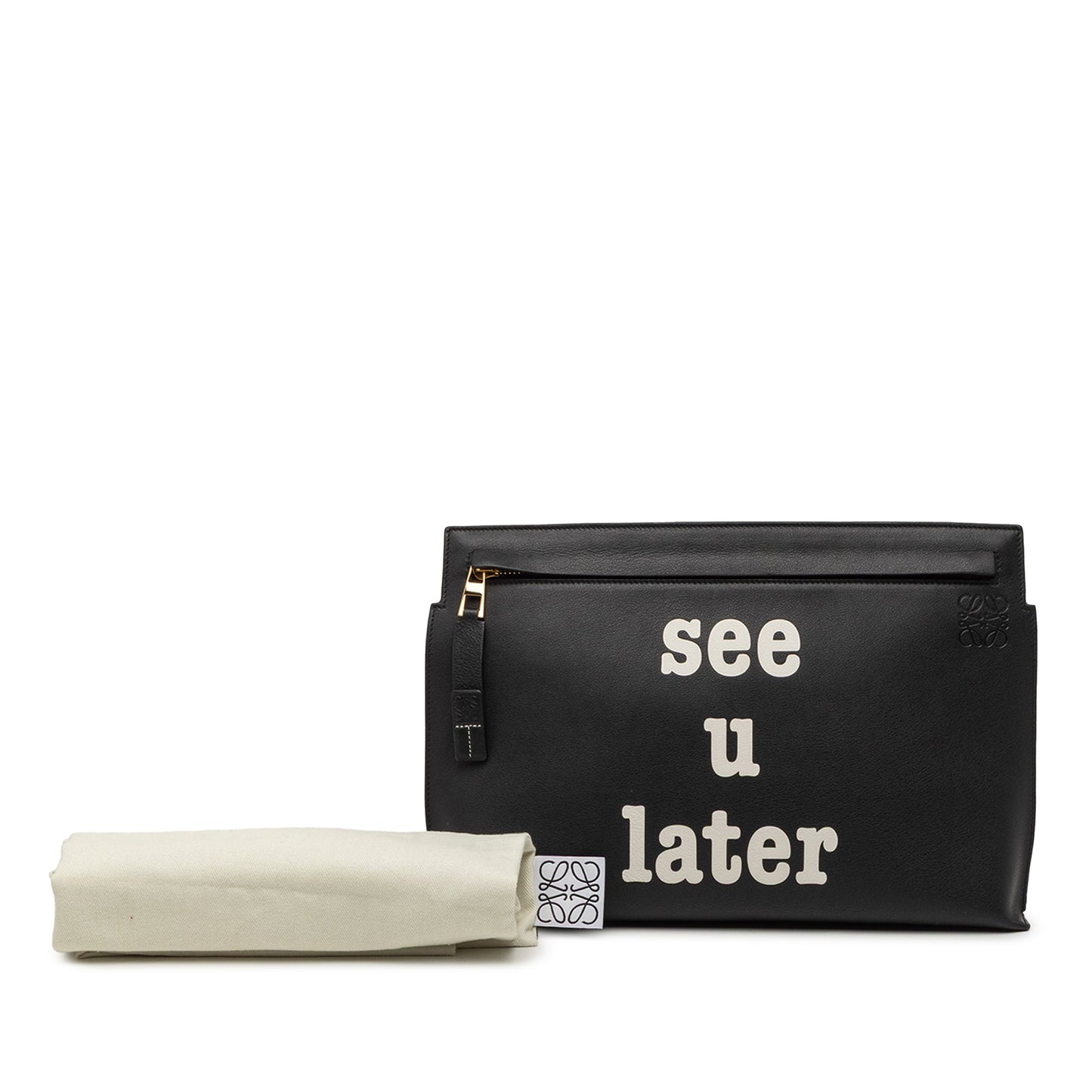 LOEWE Calfskin Anagram See U Later T Pouch