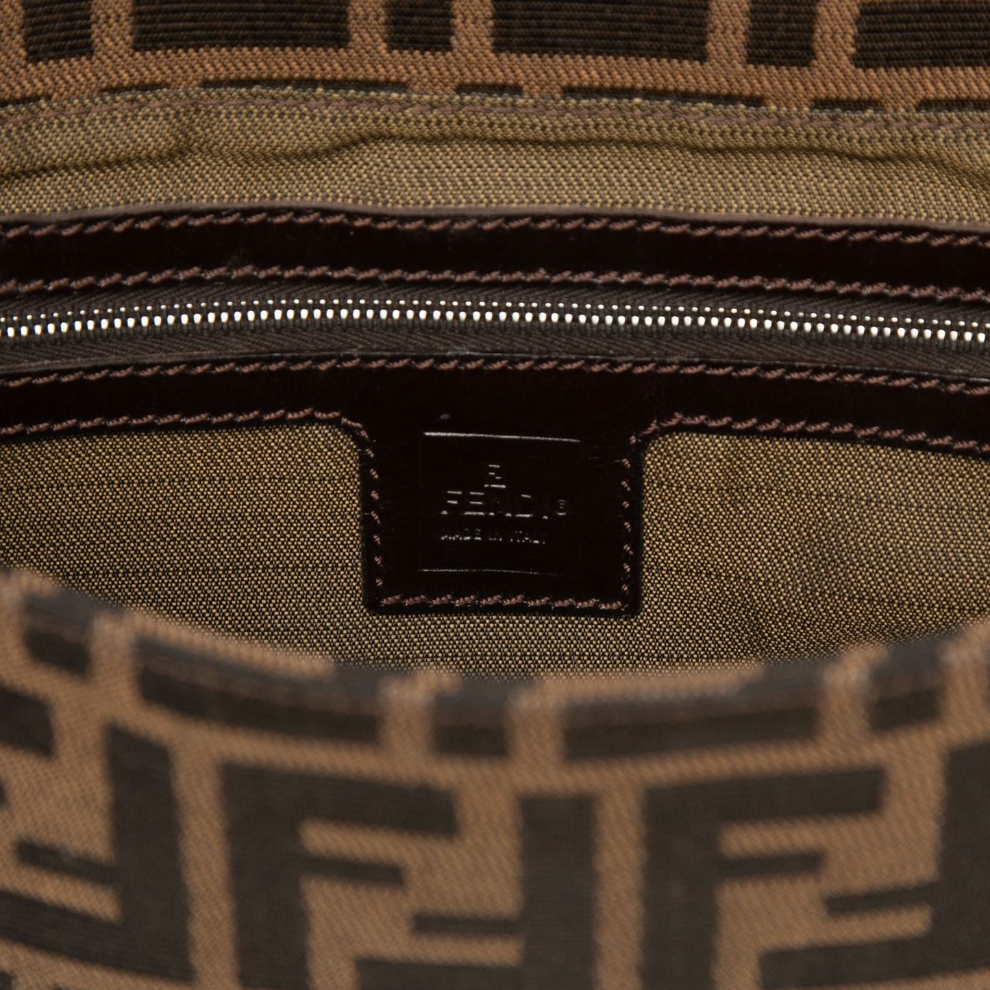 Fendi Zucca Canvas Baguette