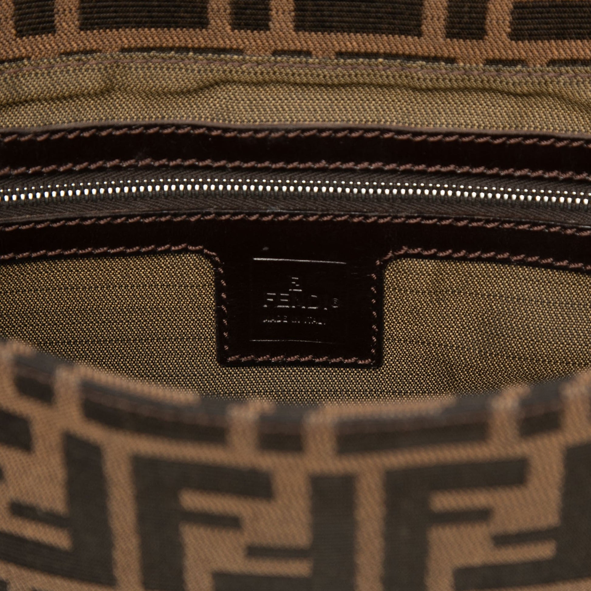 Fendi Zucca Canvas Baguette