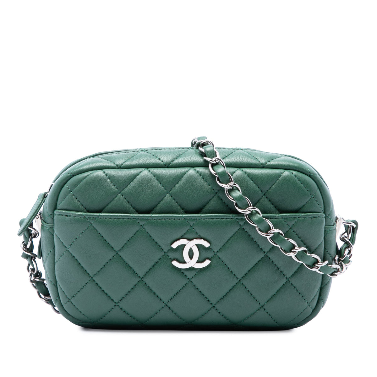 Chanel Small CC Quilted Lambskin Camera Case