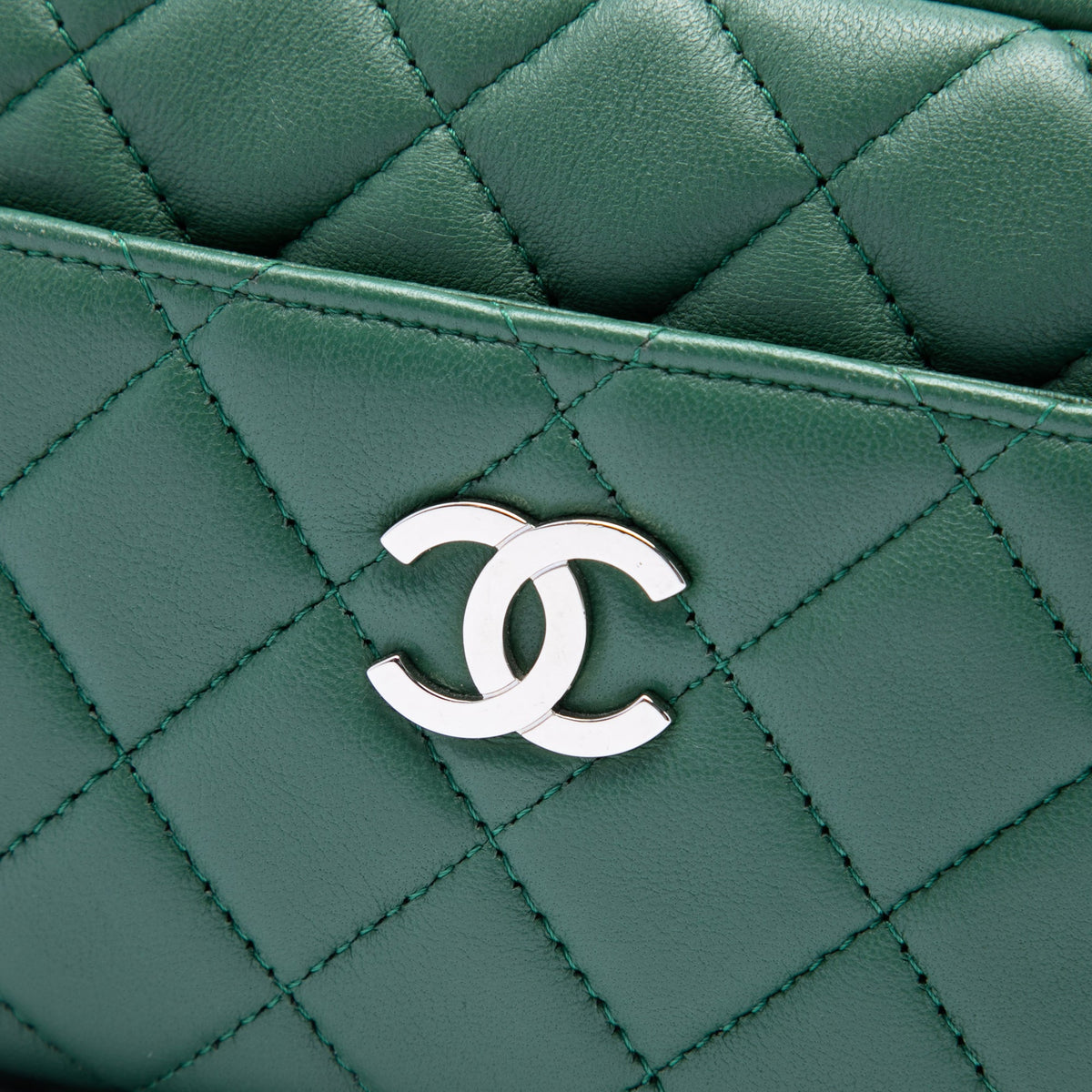 Chanel Small CC Quilted Lambskin Camera Case