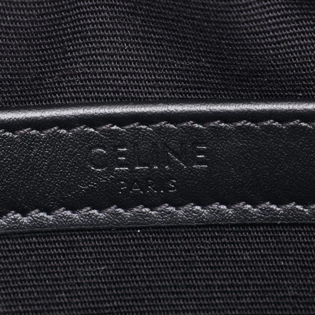 Celine Medium Triomphe Coated Canvas Logo Crossbody — Black