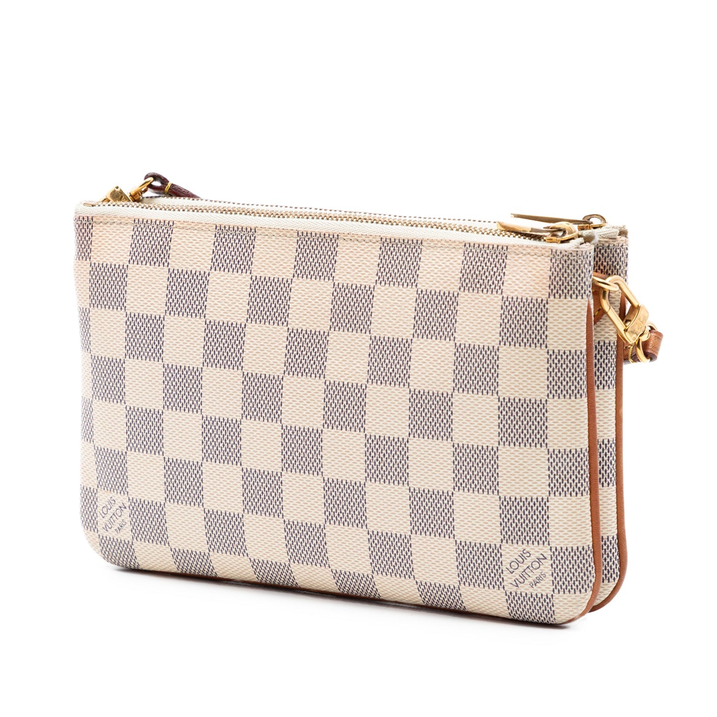 Louis Vuitton Damier Azur Double Zip Pochette