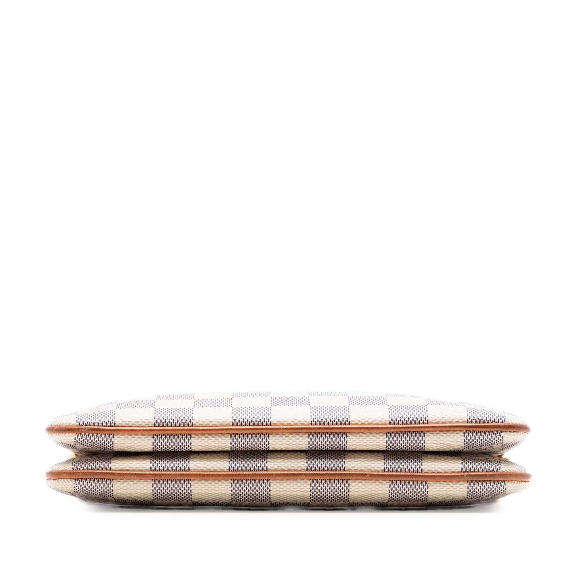 Louis Vuitton Damier Azur Double Zip Pochette