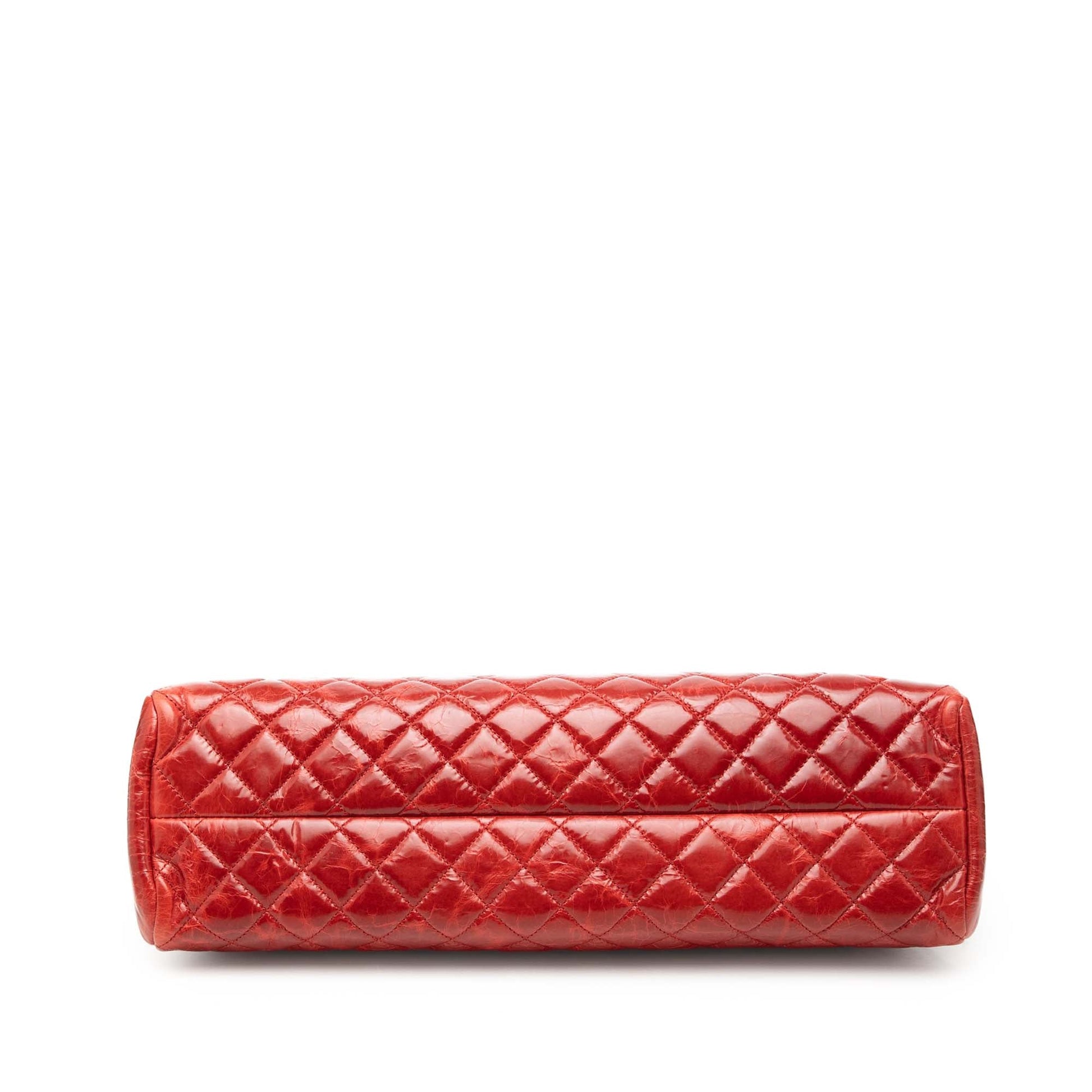 Chanel Large Glazed Calfskin Mademoiselle Bowling Bag