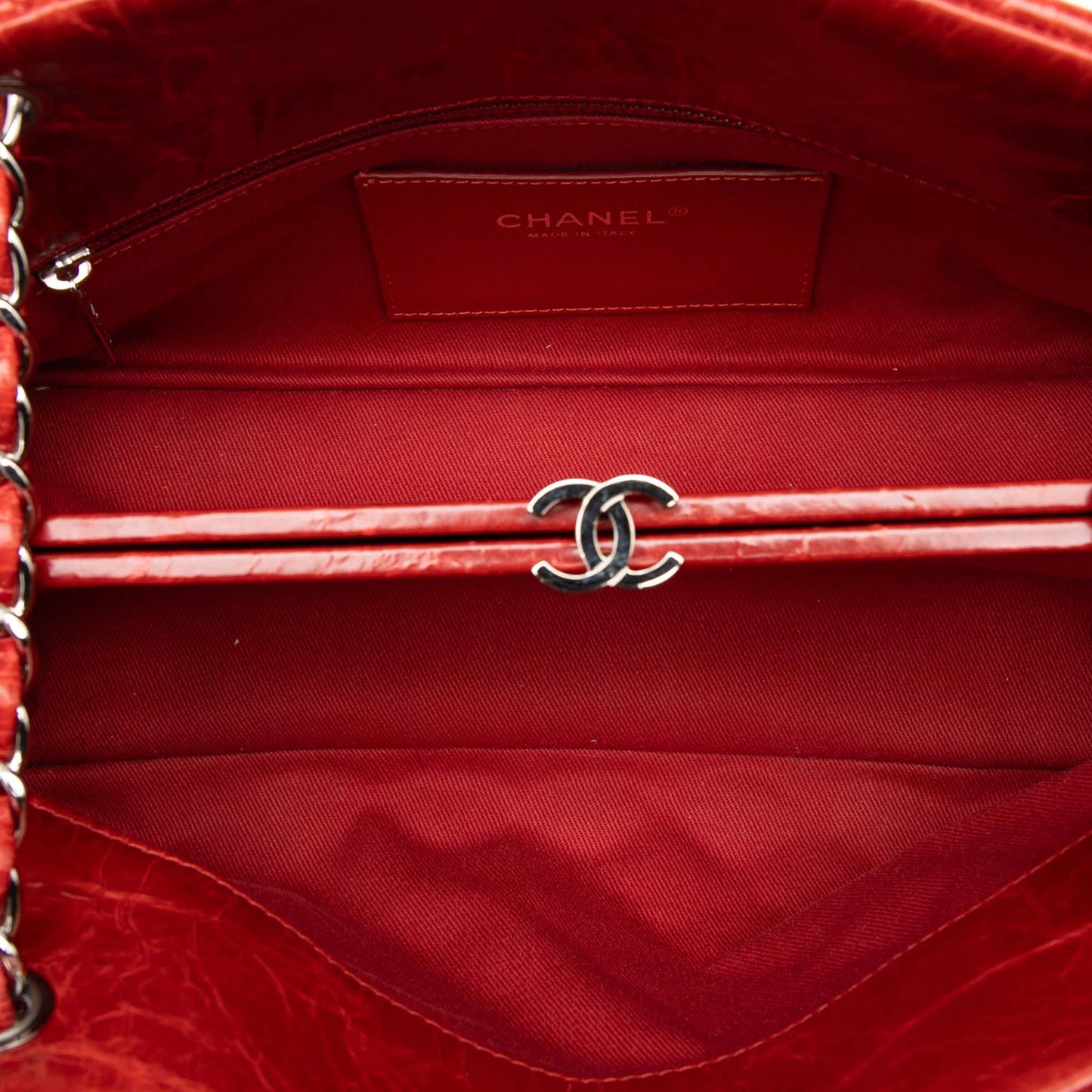 Chanel Large Glazed Calfskin Mademoiselle Bowling Bag