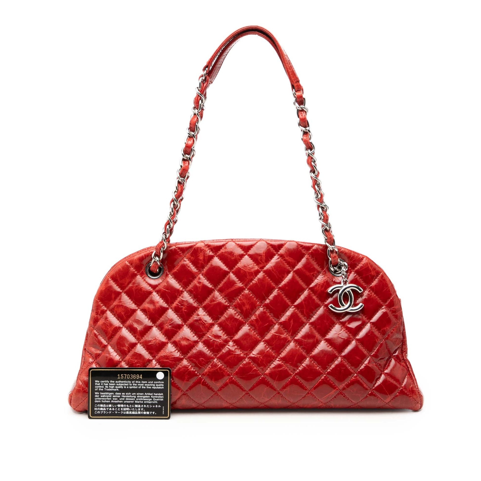 Chanel Large Glazed Calfskin Mademoiselle Bowling Bag