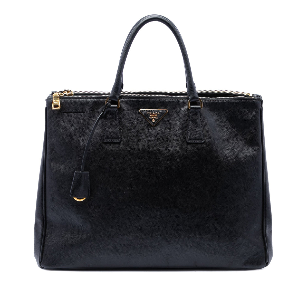 Prada Extra Large Saffiano Lux Galleria Double Zip Tote