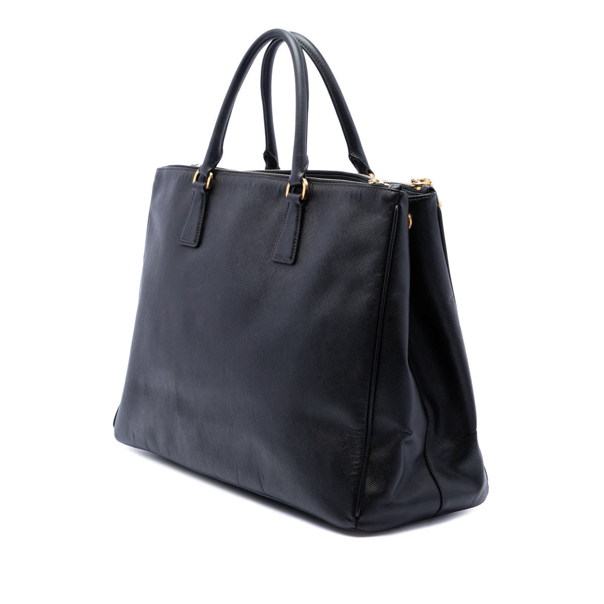 Prada Extra Large Saffiano Lux Galleria Double Zip Tote