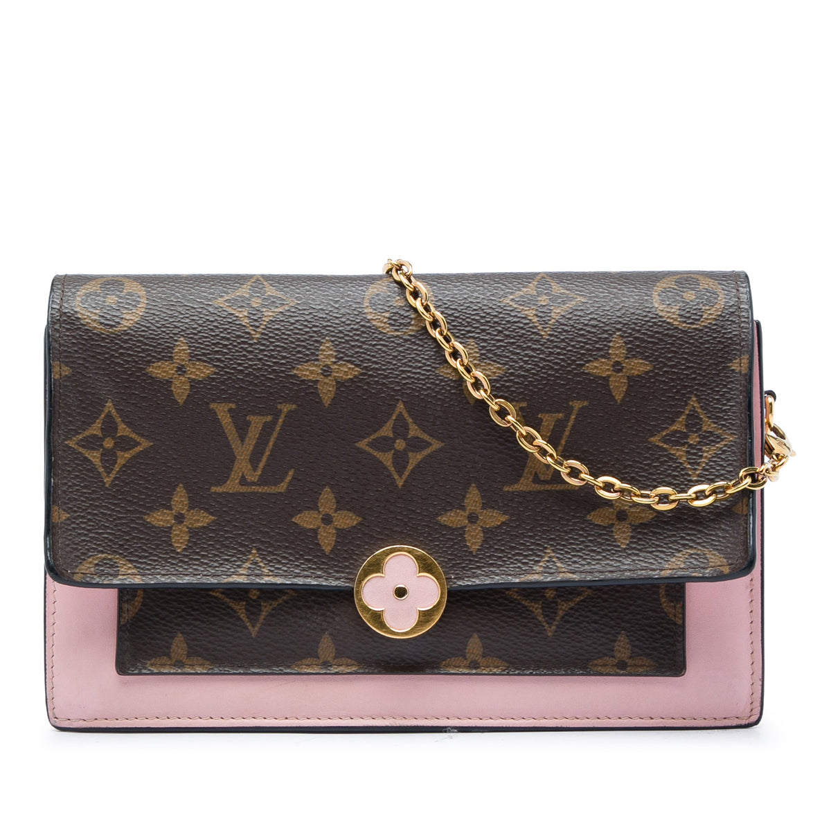 Louis Vuitton Monogram Flore Wallet On Chain