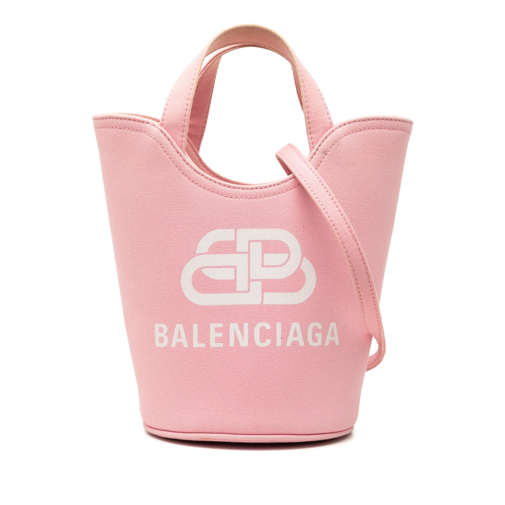 Balenciaga XS Canvas Wave Bucket Bag