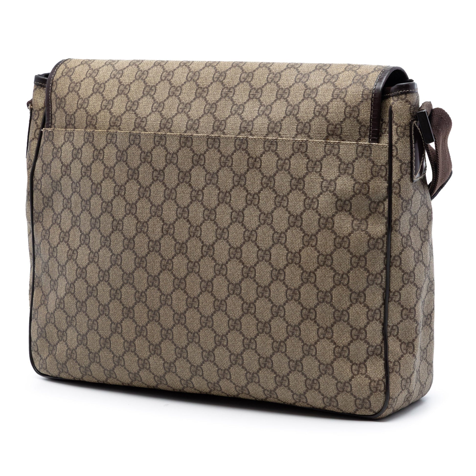 Gucci Large GG Supreme Interlocking G Messenger Bag