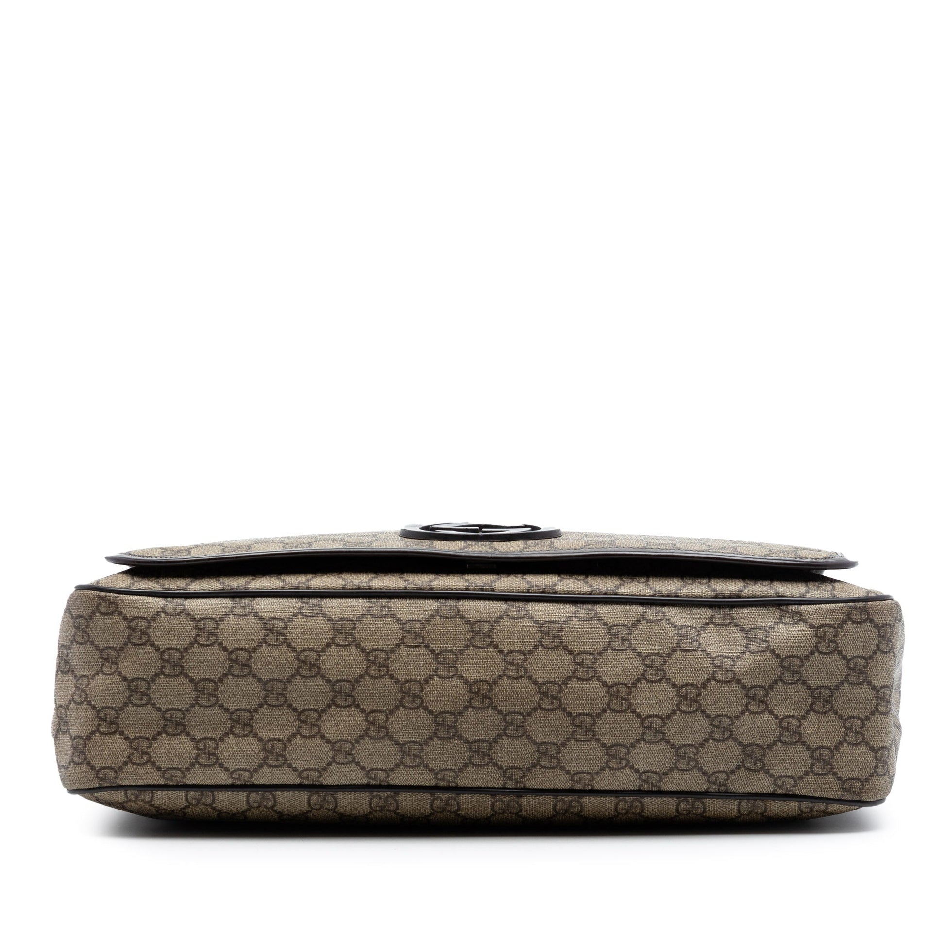 Gucci Large GG Supreme Interlocking G Messenger Bag