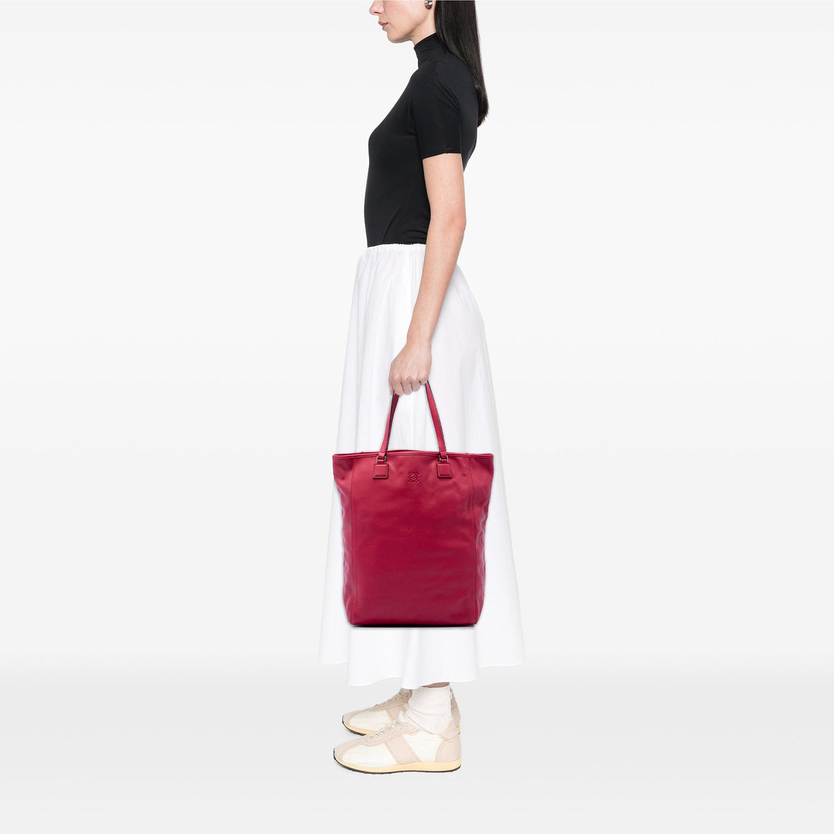 LOEWE Leather Anagram Shopper Tote