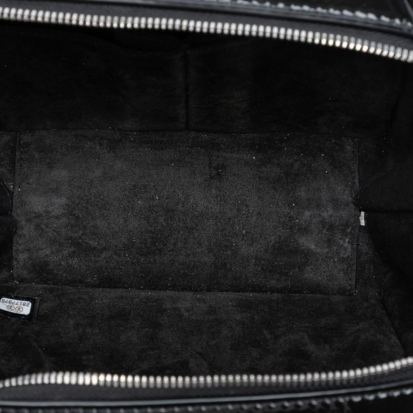 Chanel Small CC Quilted Patent Travel Kit Vanity Case