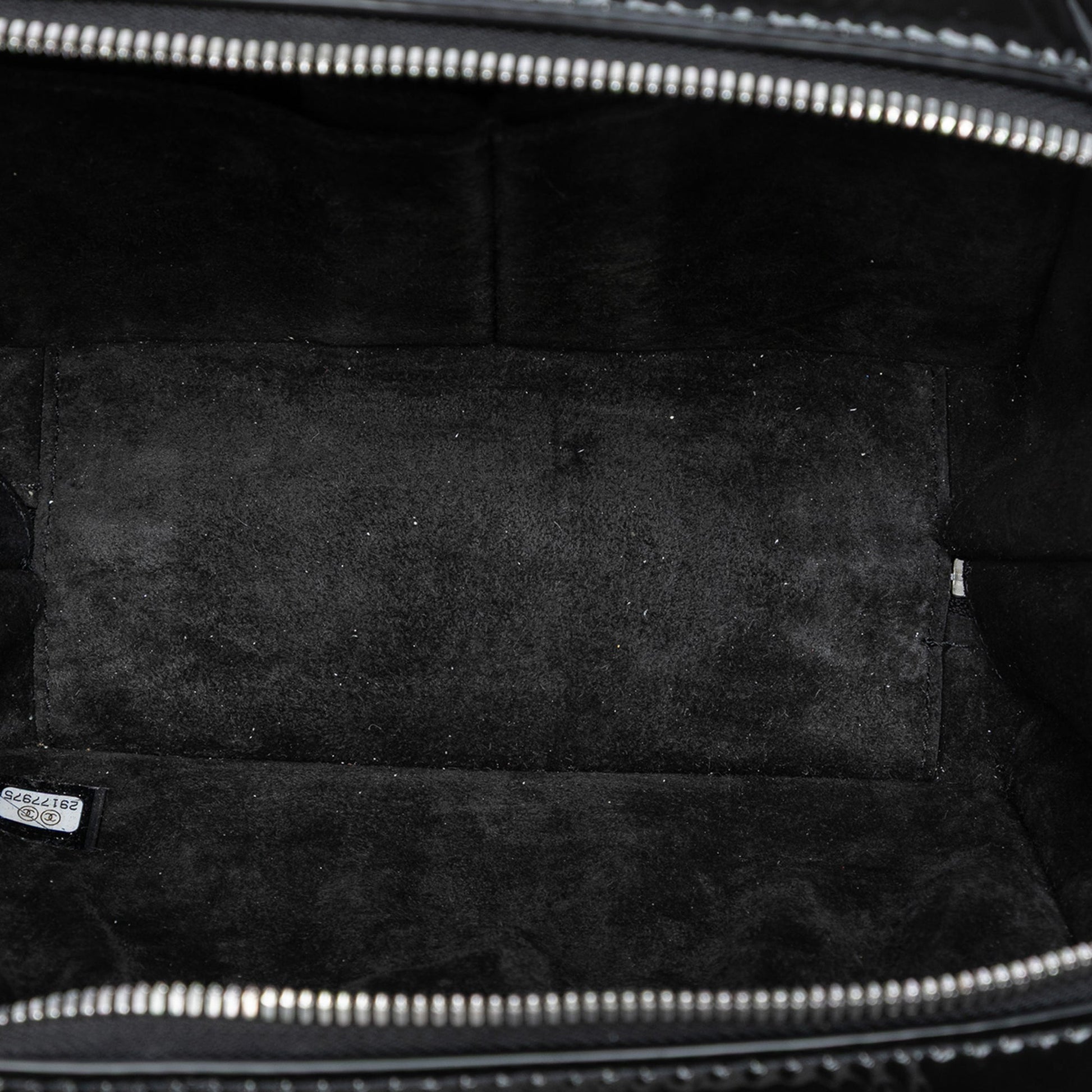 Chanel Small CC Quilted Patent Travel Kit Vanity Case